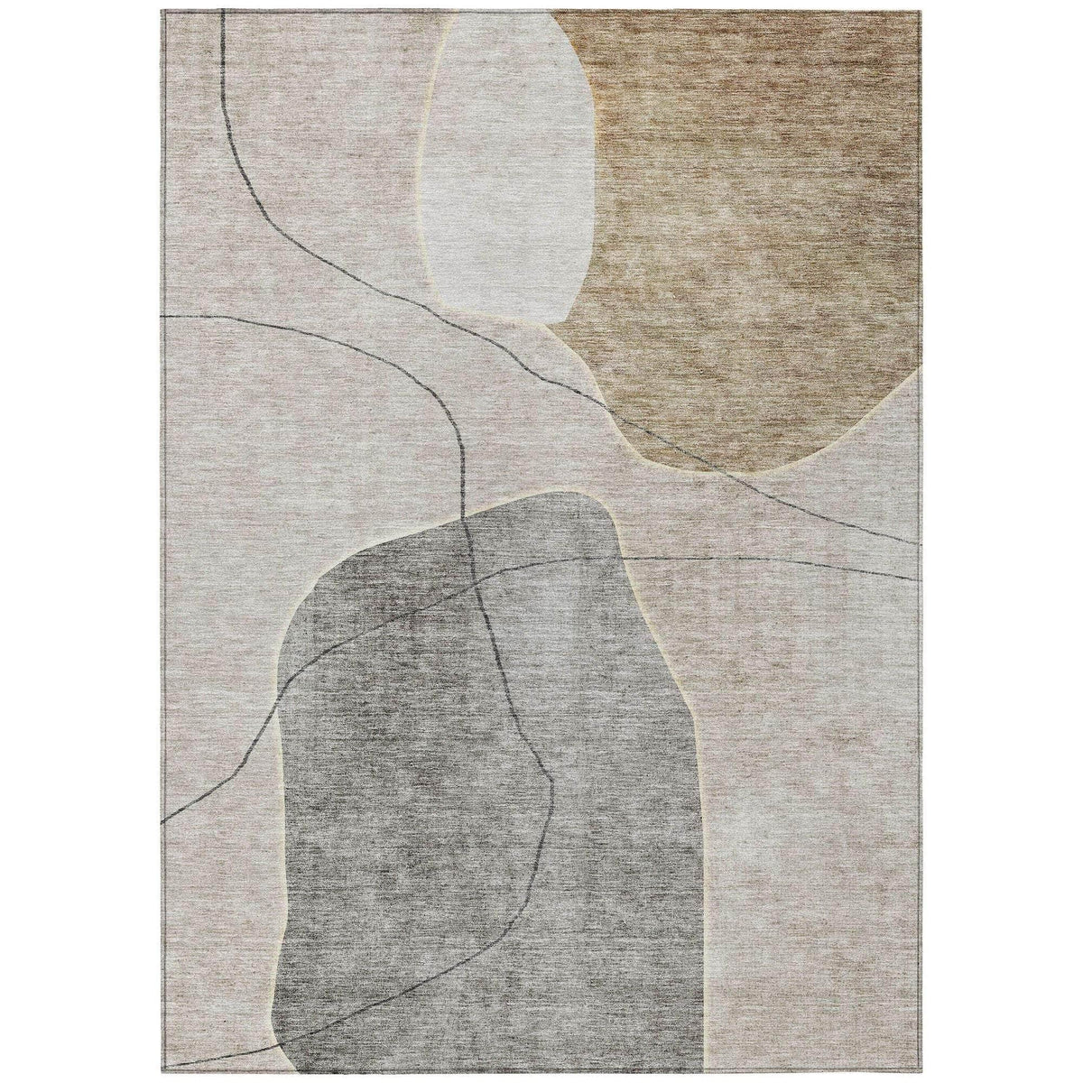 Dove Machine Washable Rug