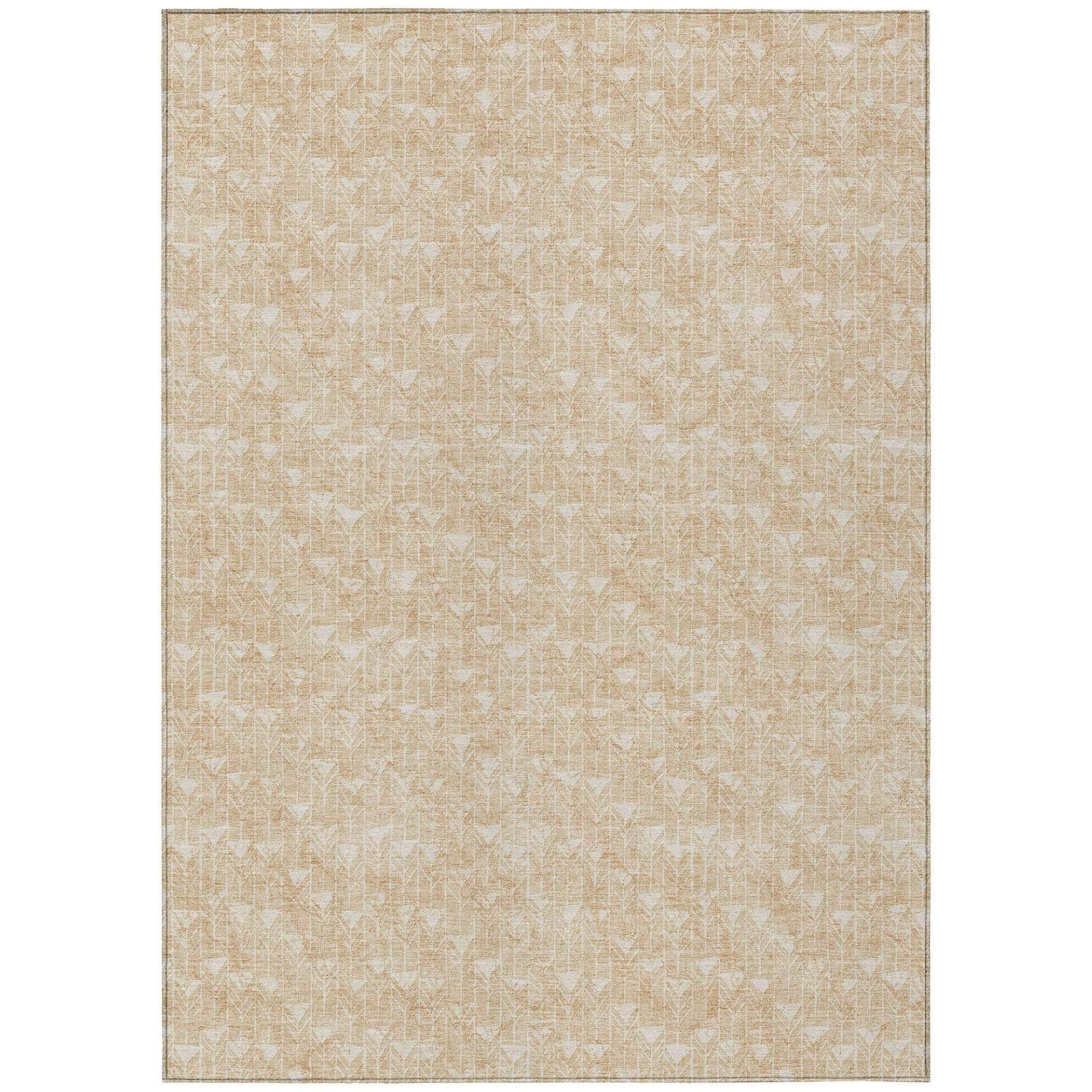 Machine Made ACN514 Beige Brown Rugs