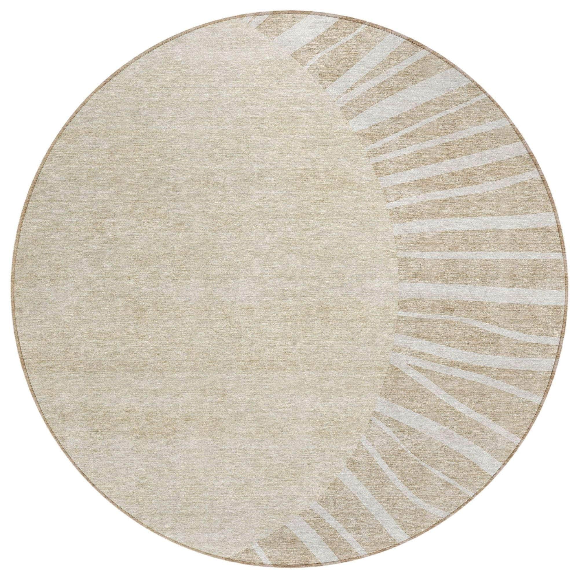 Machine Made ACN668 Beige Brown Rugs