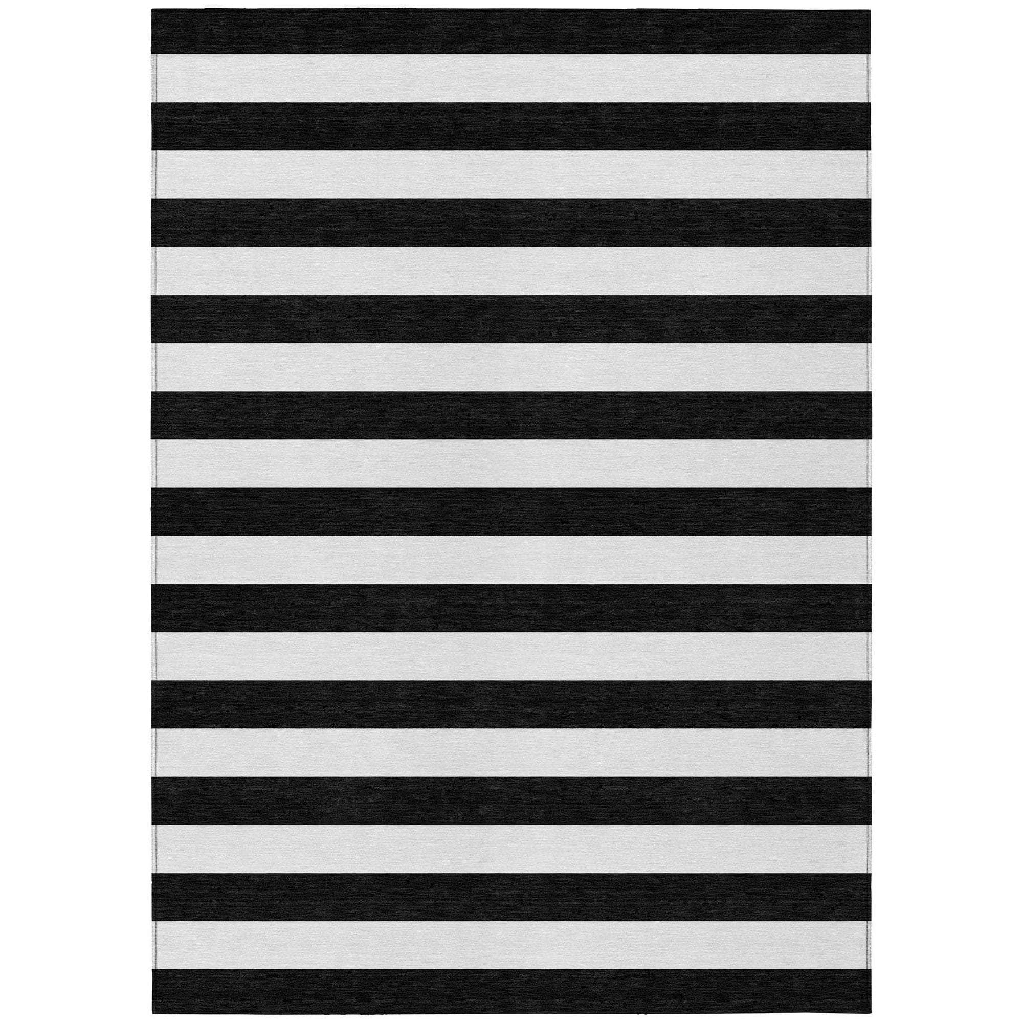 Machine Made ACN528 Black Rugs