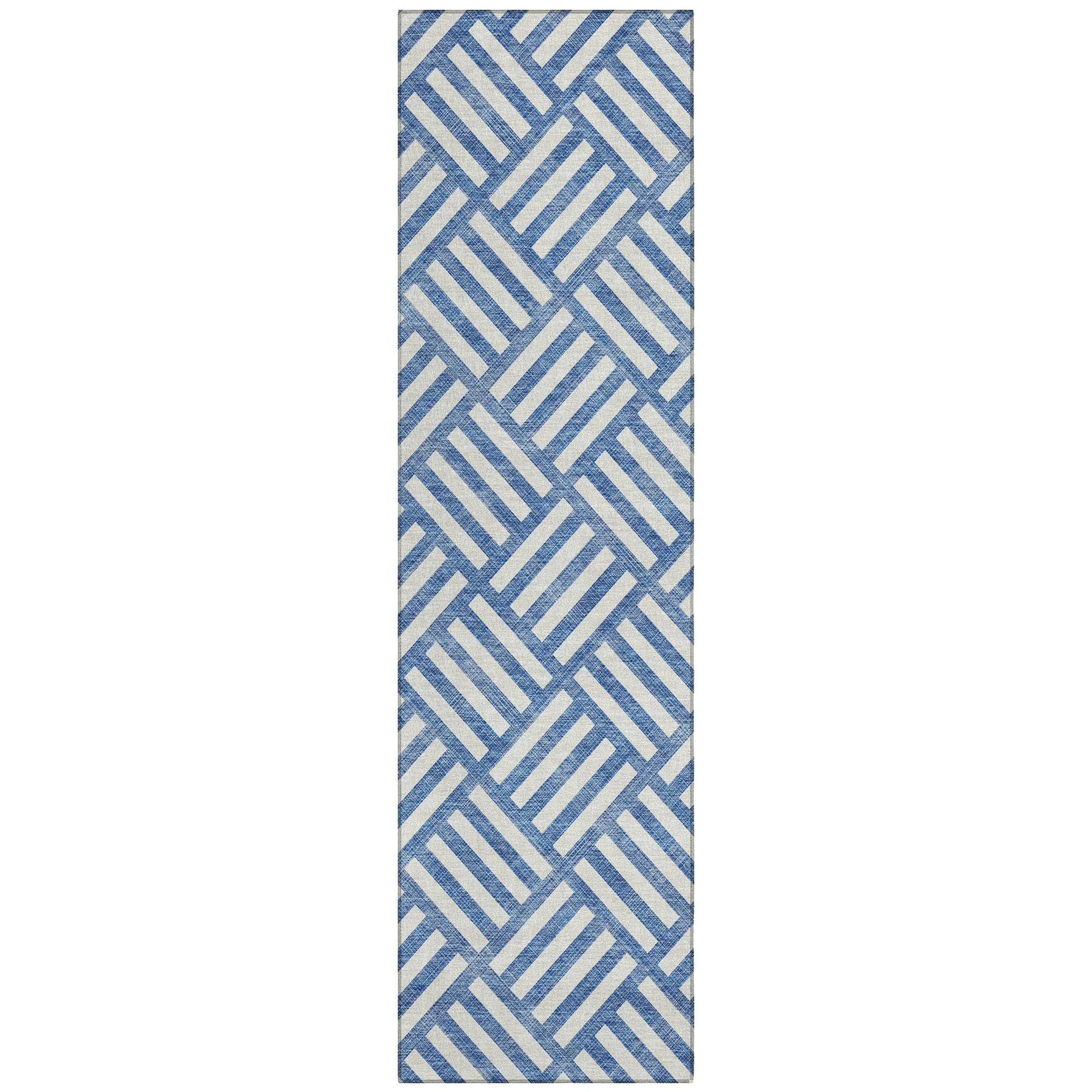 Machine Made ACN620 Blue Rugs