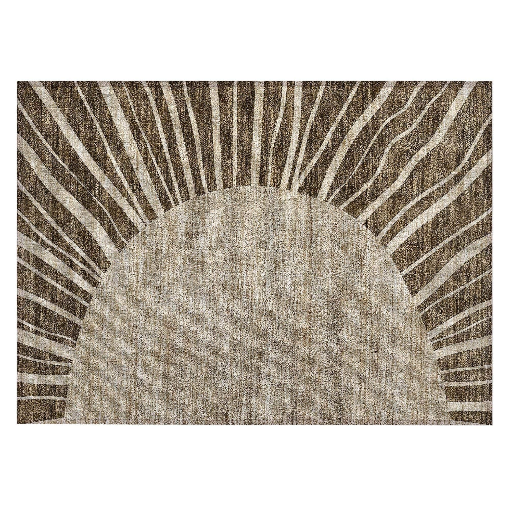 Machine Made ACN668 Brown Rugs