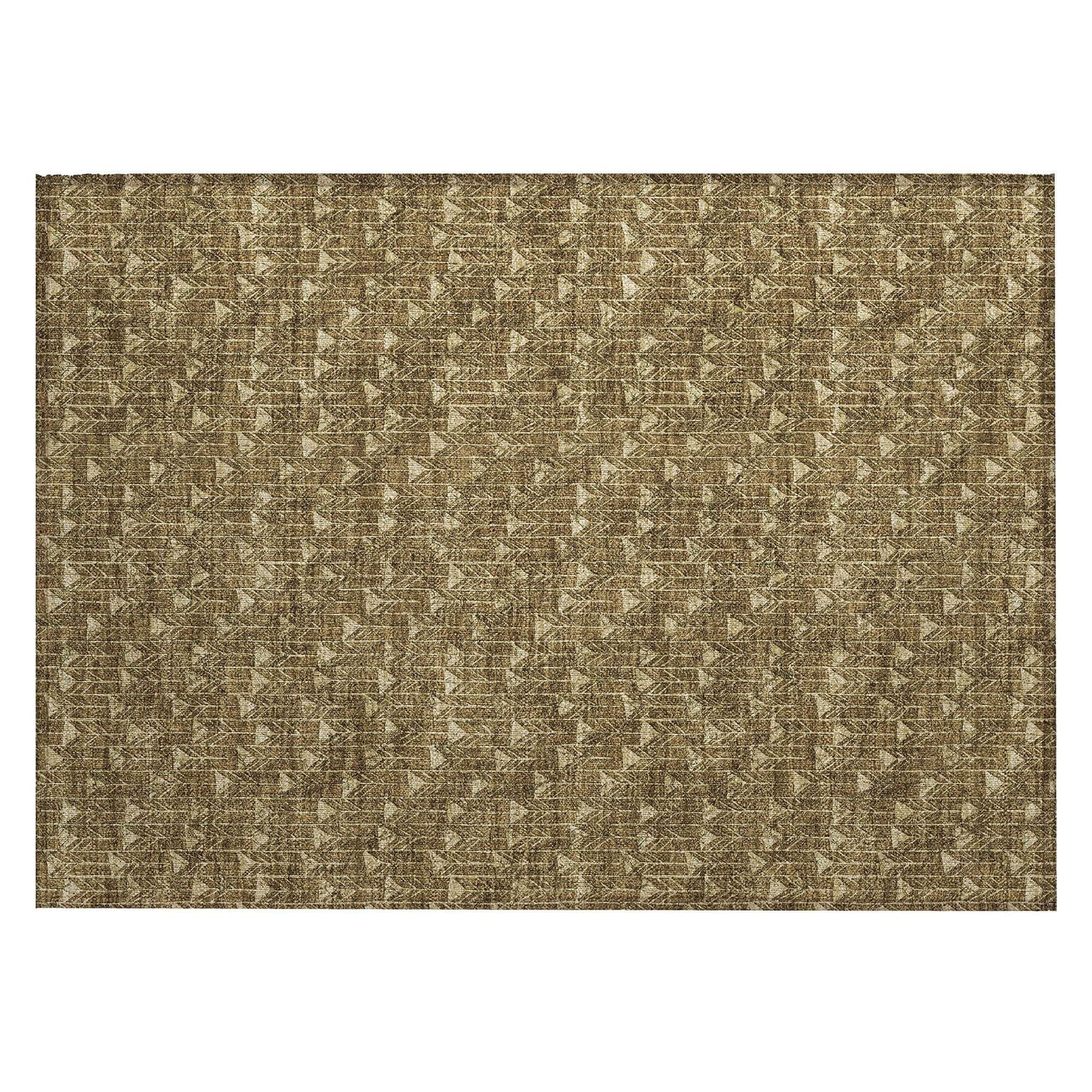 Machine Made ACN514 Brown  Rugs