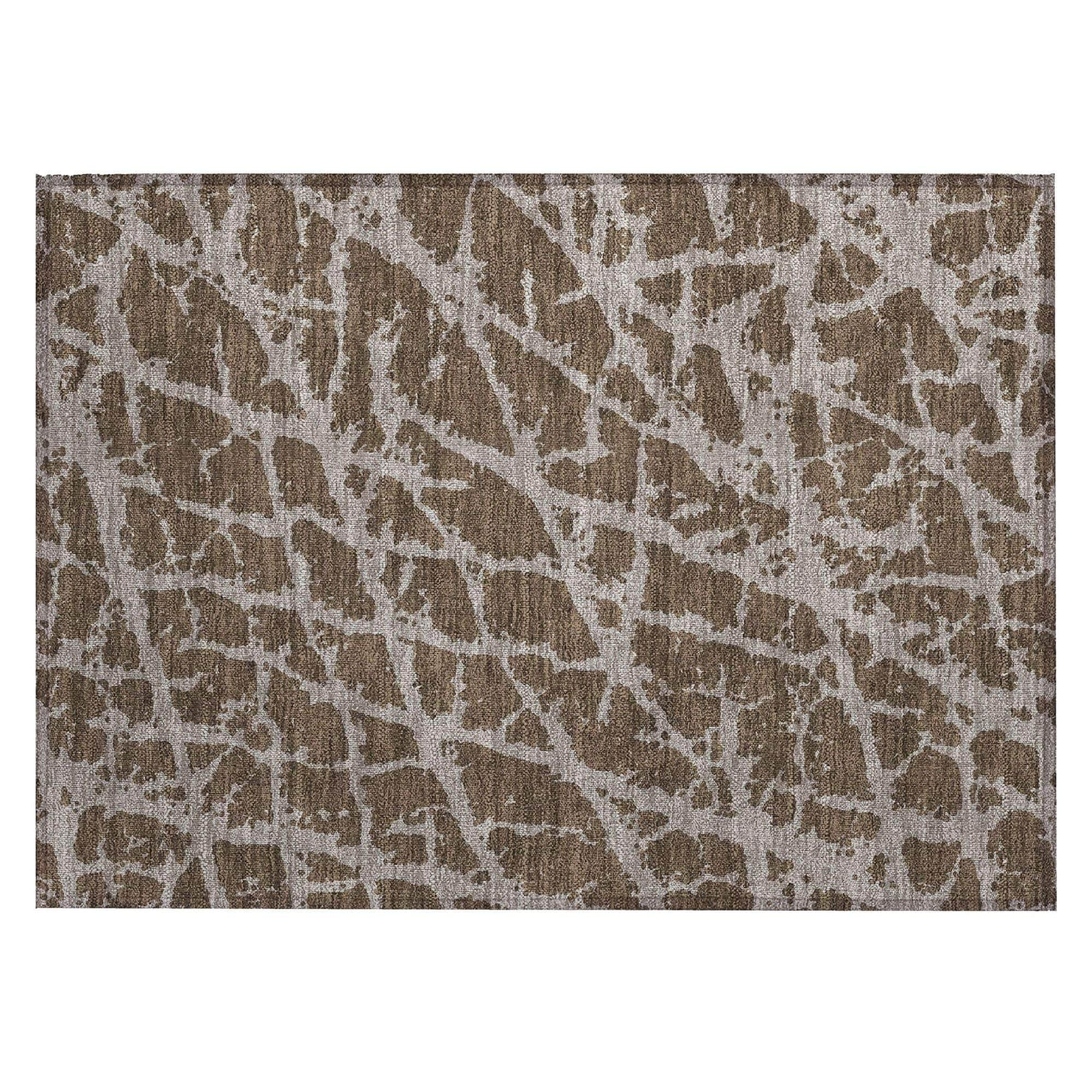 Machine Made ACN501 Brown Rugs
