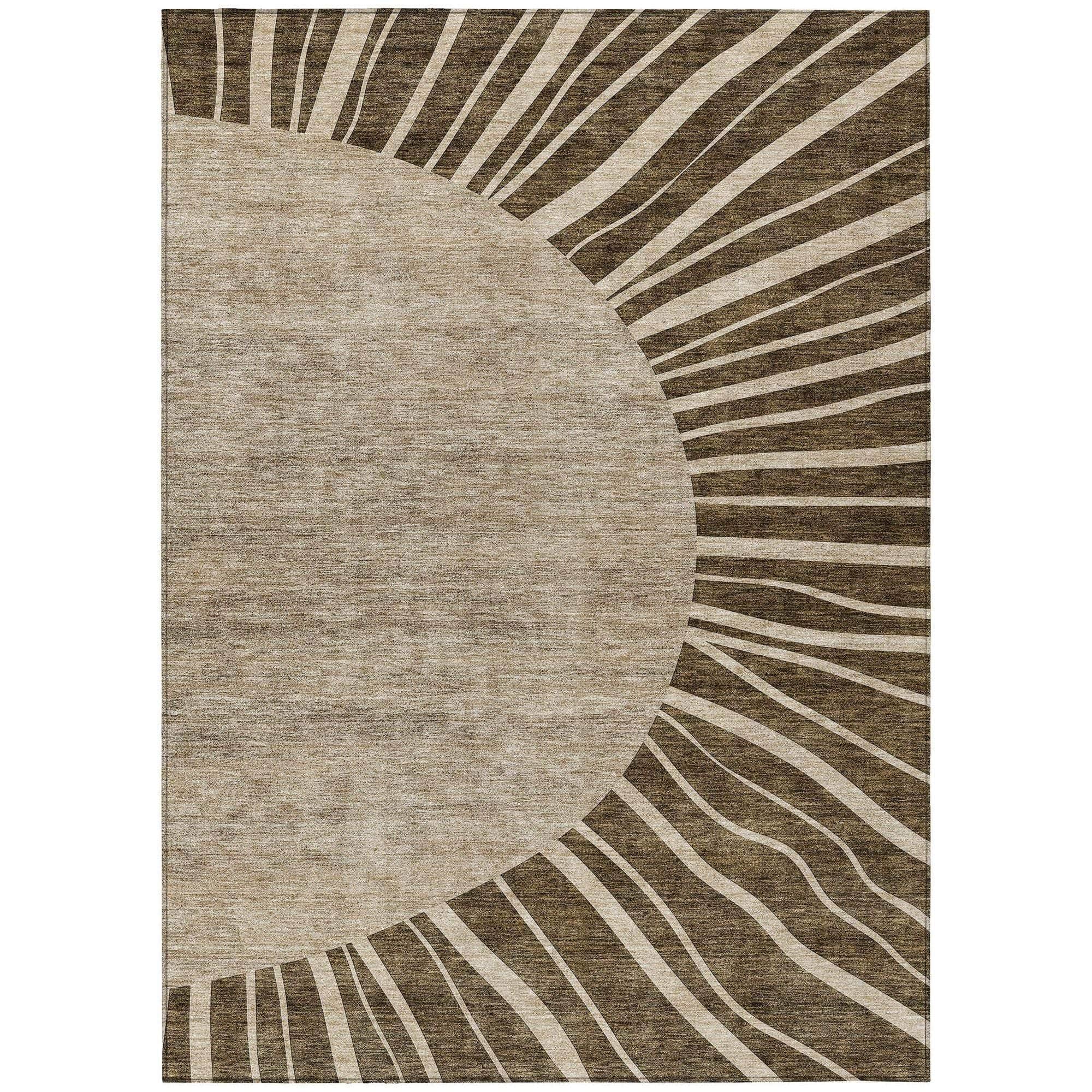 Machine Made ACN668 Brown Rugs