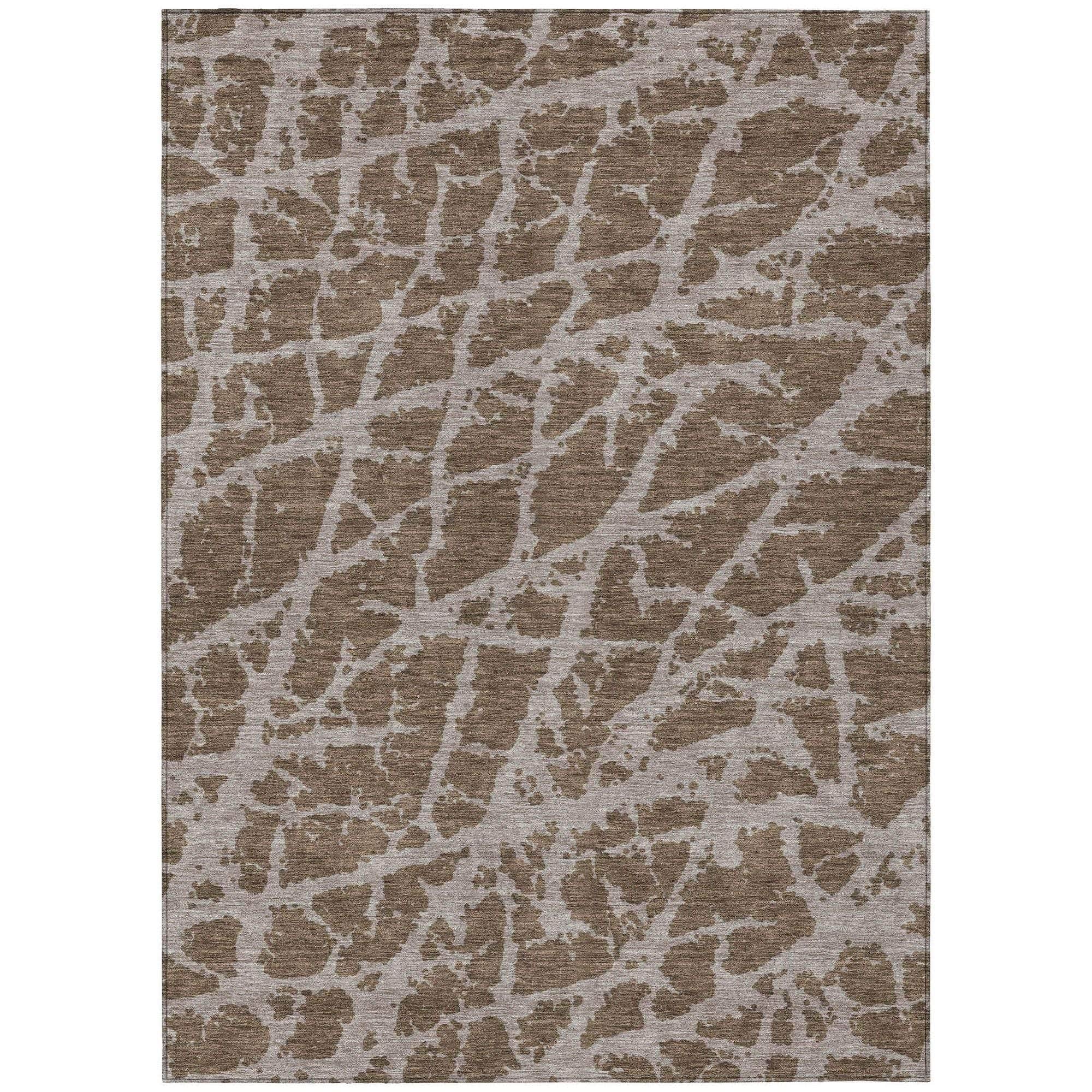 Machine Made ACN501 Brown Rugs