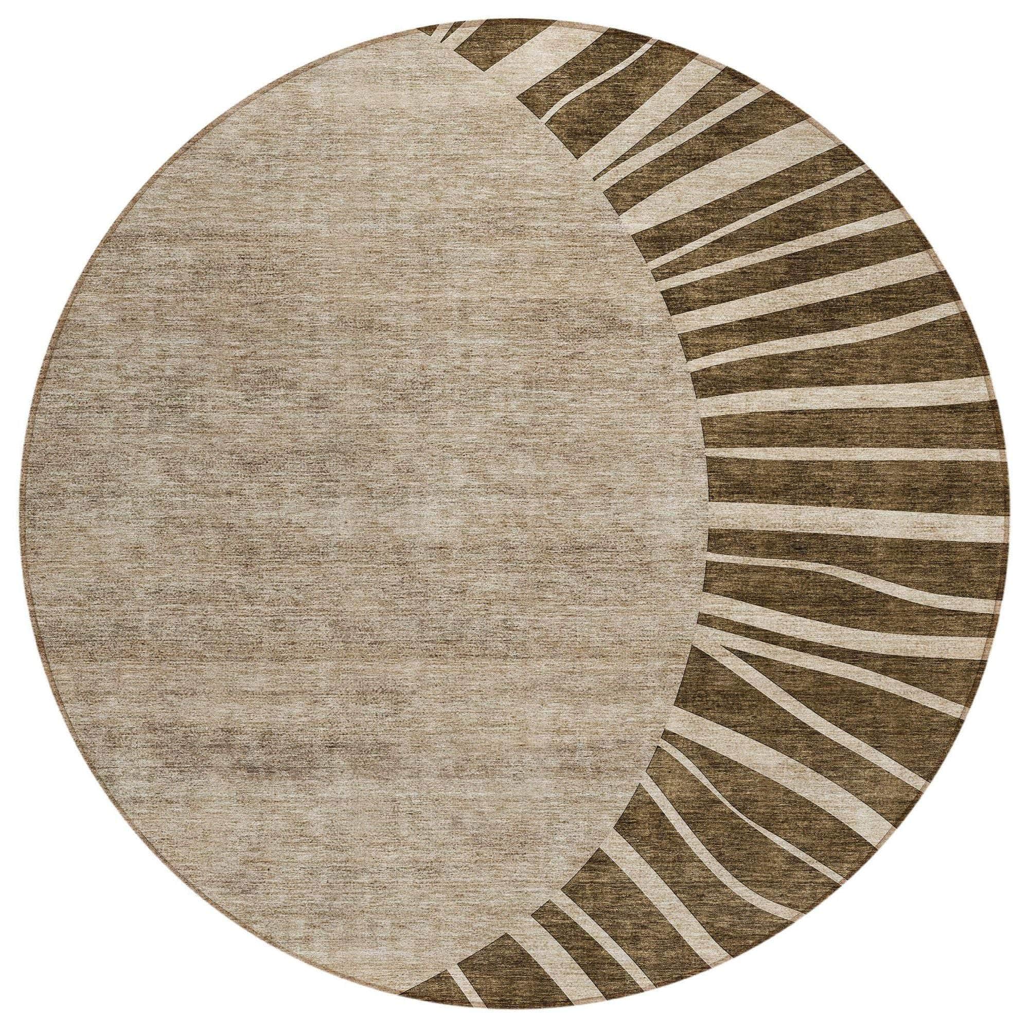 Machine Made ACN668 Brown Rugs