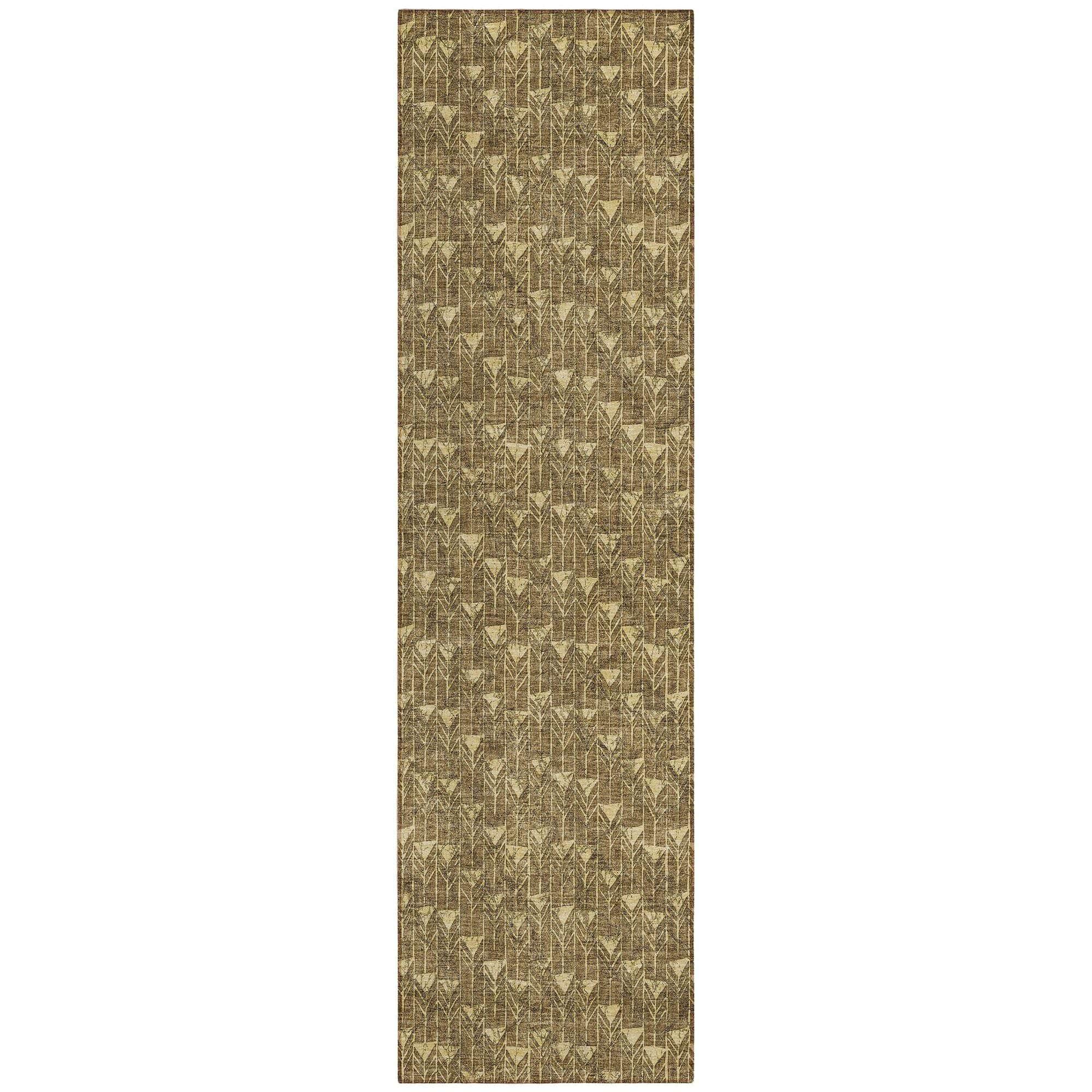 Machine Made ACN514 Brown Rugs