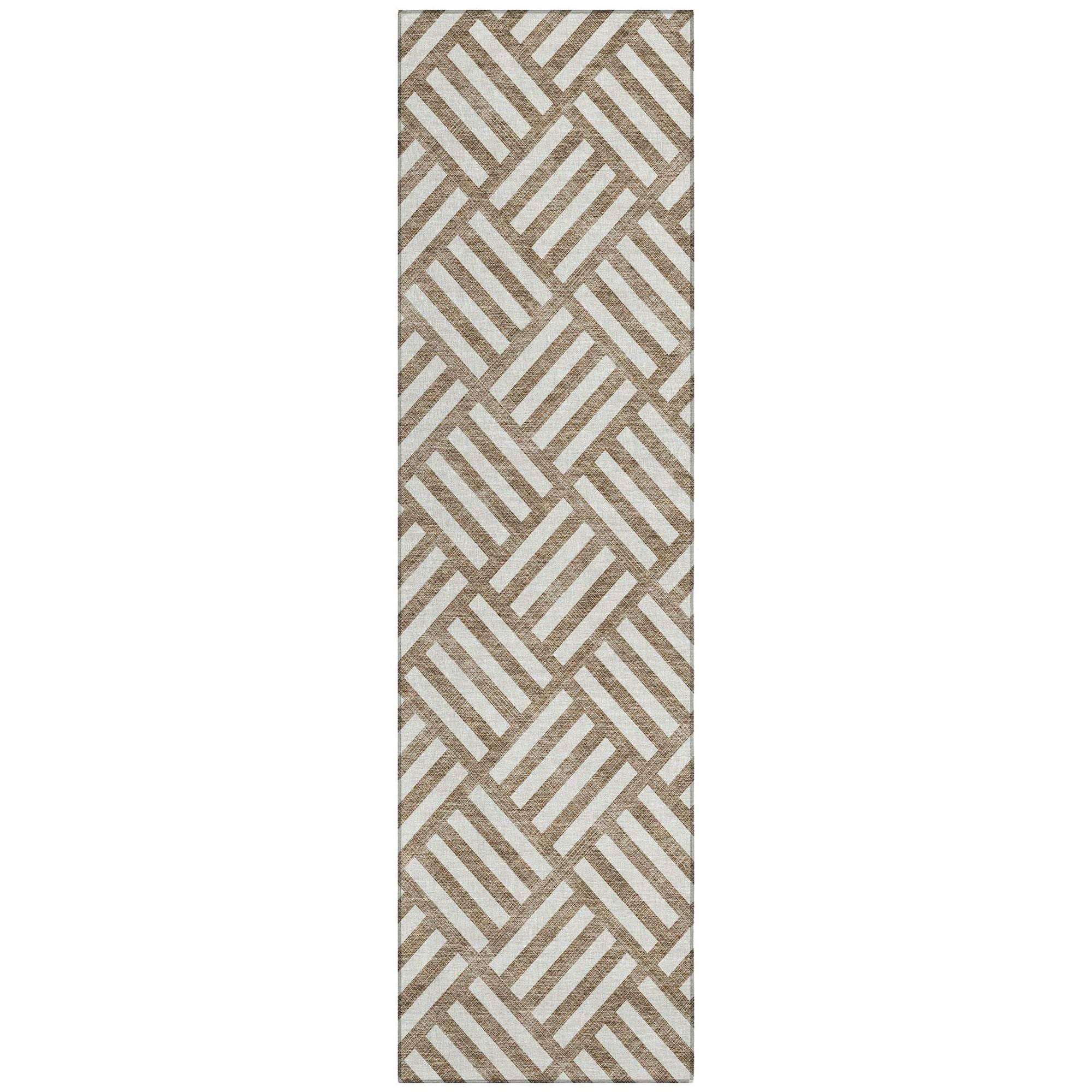 Machine Made ACN620 Brown Rugs