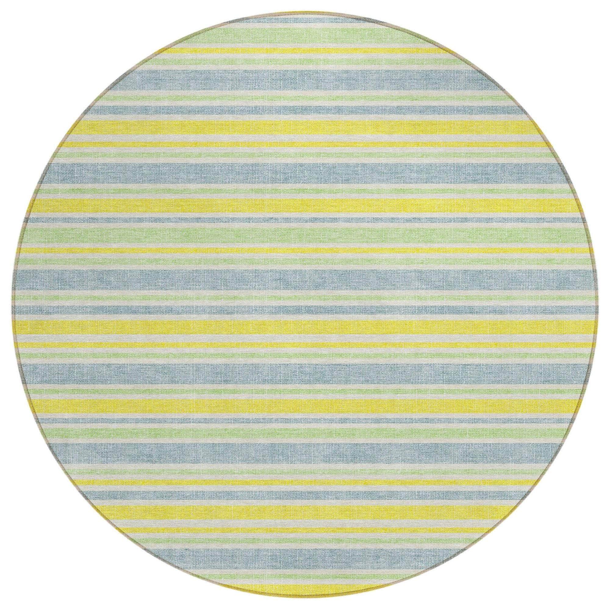 Machine Made ACN531 Denim Blue Rugs