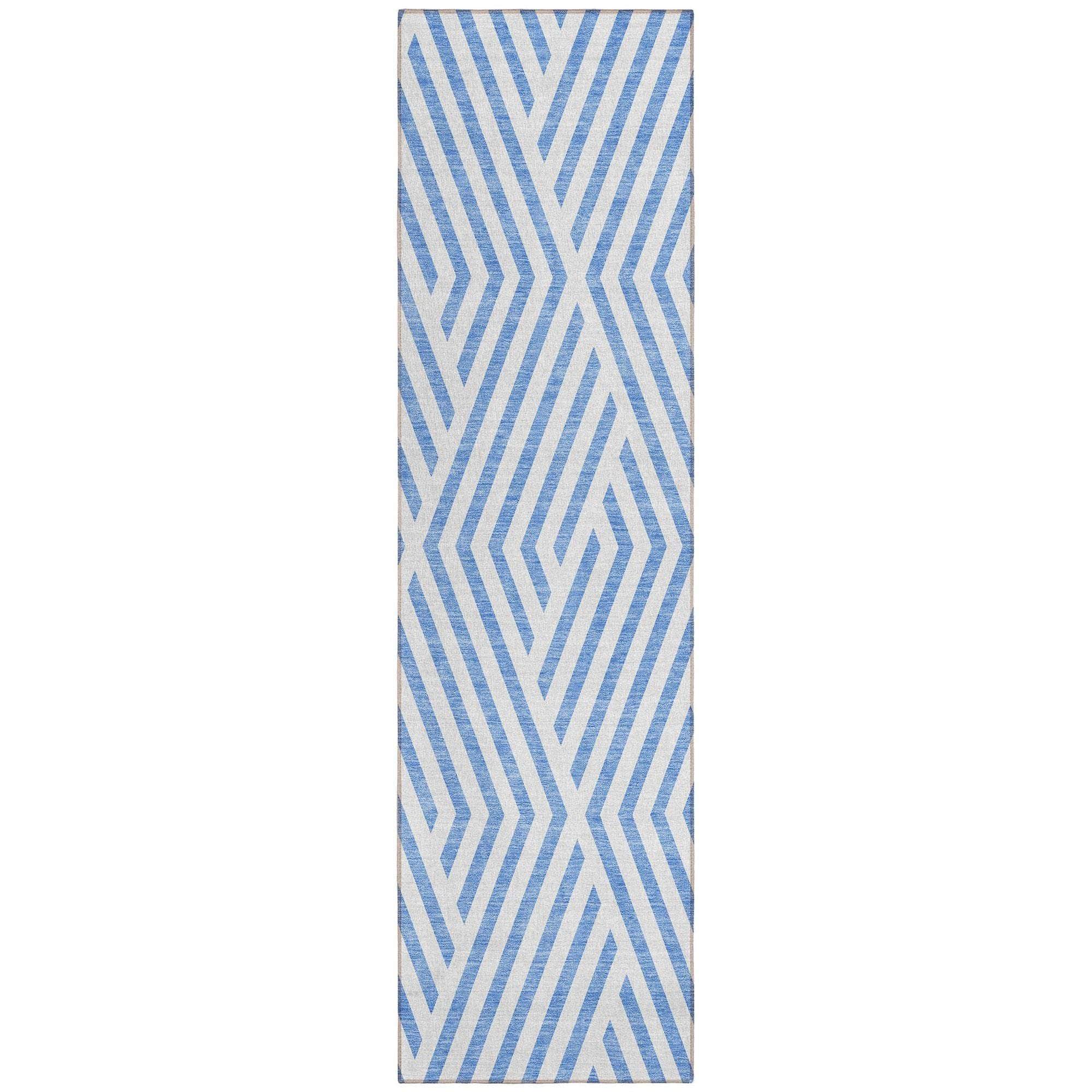 Machine Made ACN550 Denim Blue Rugs
