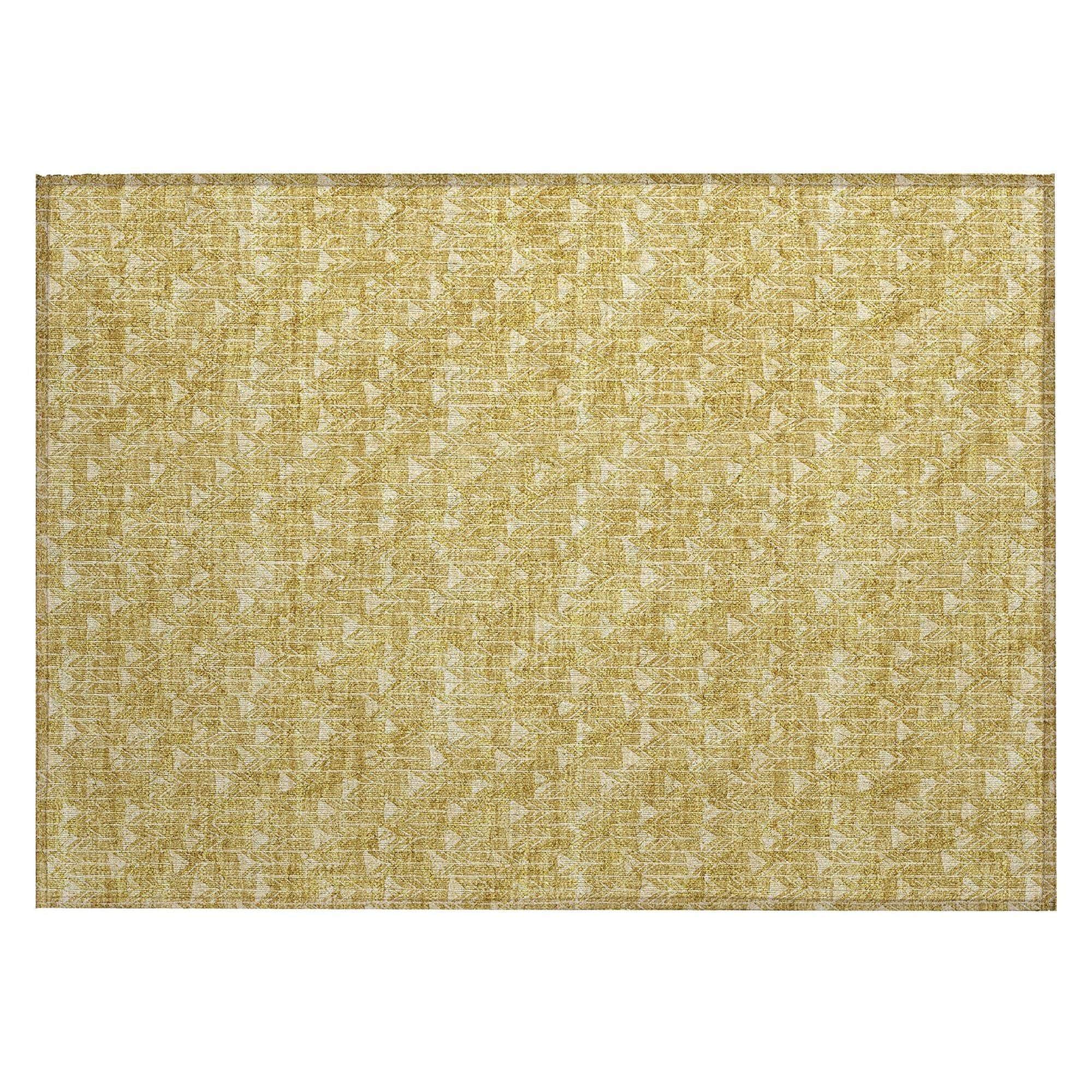 Machine Made ACN514 Gold Rugs
