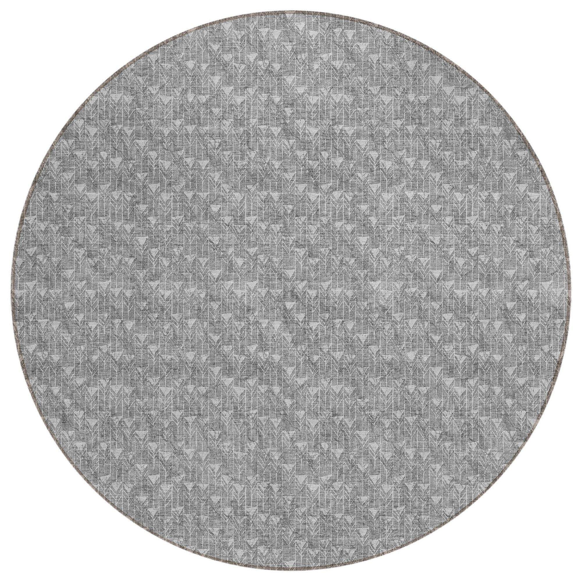 Machine Made ACN514 Gray Rugs