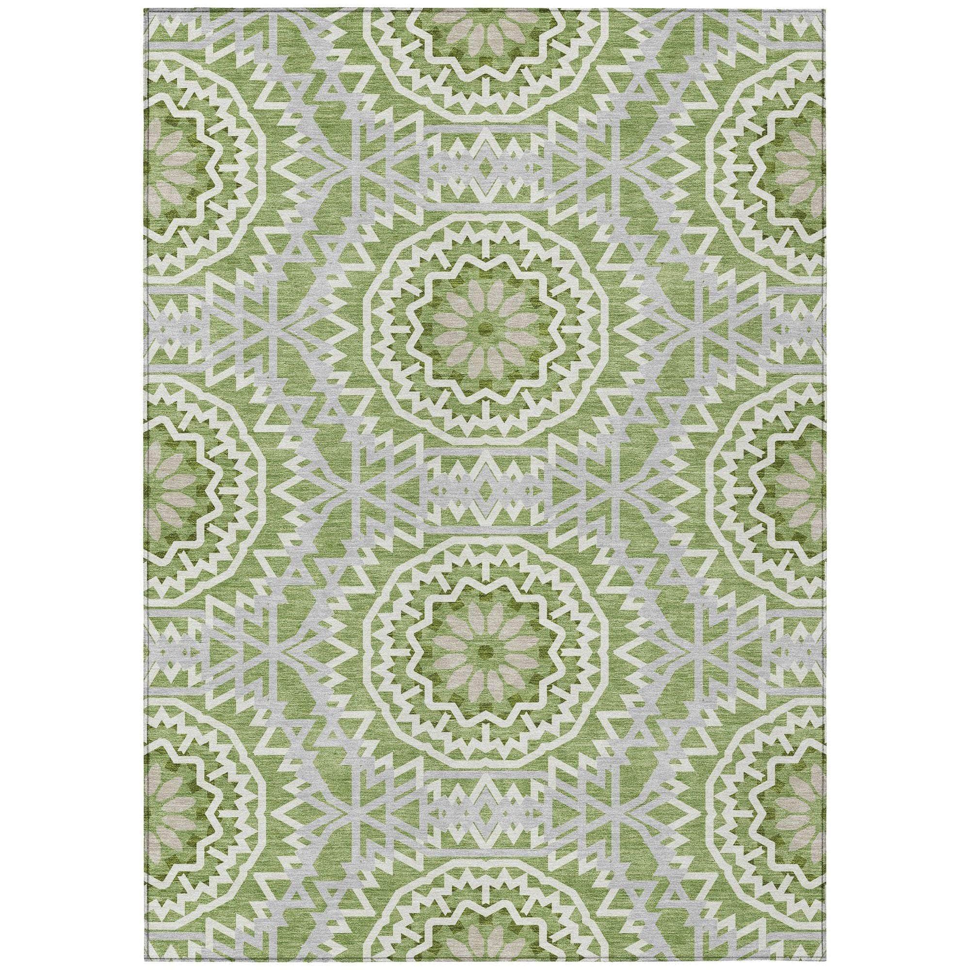 Machine Made ACN619 Green  Rugs