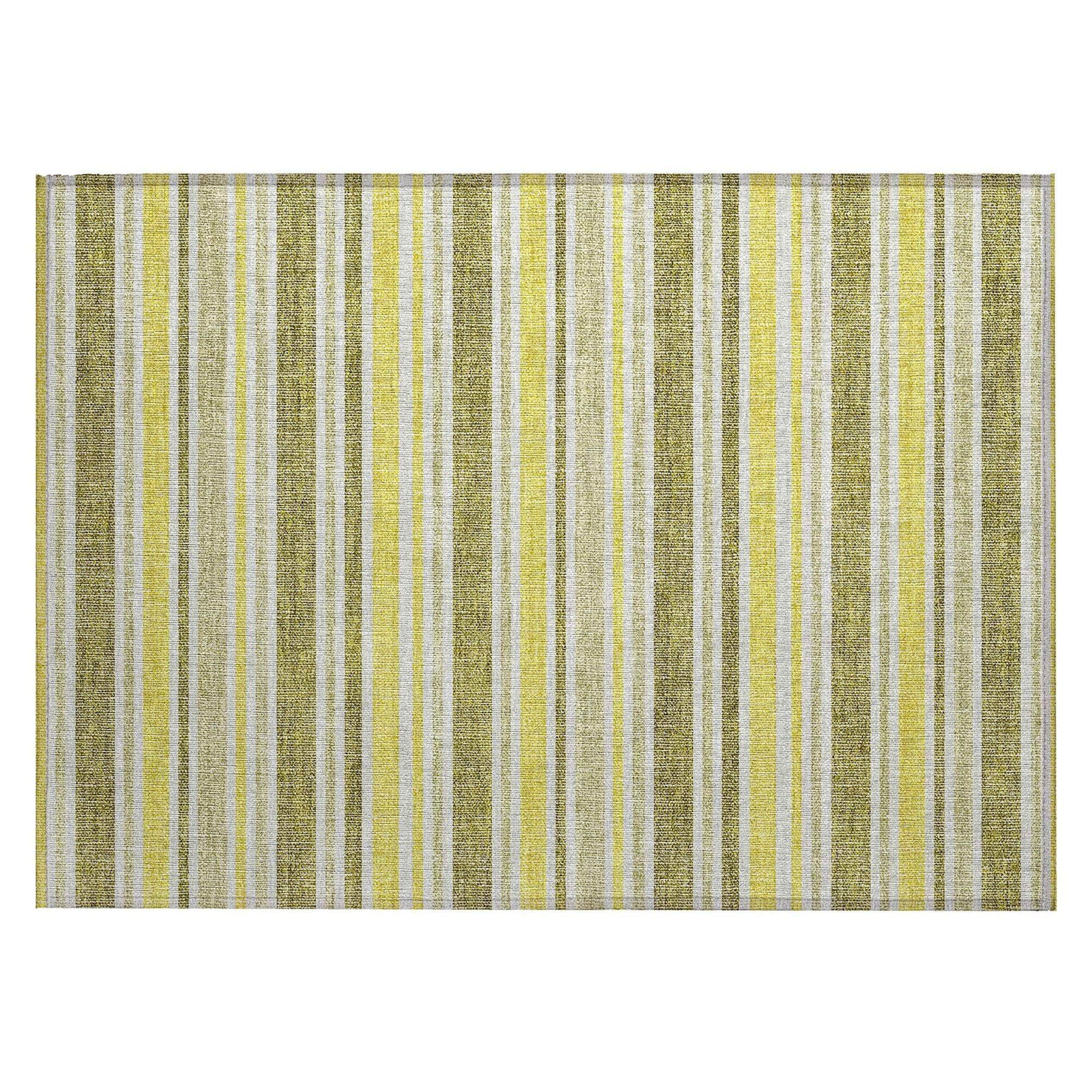 Machine Made ACN531 Khaki Brown Rugs