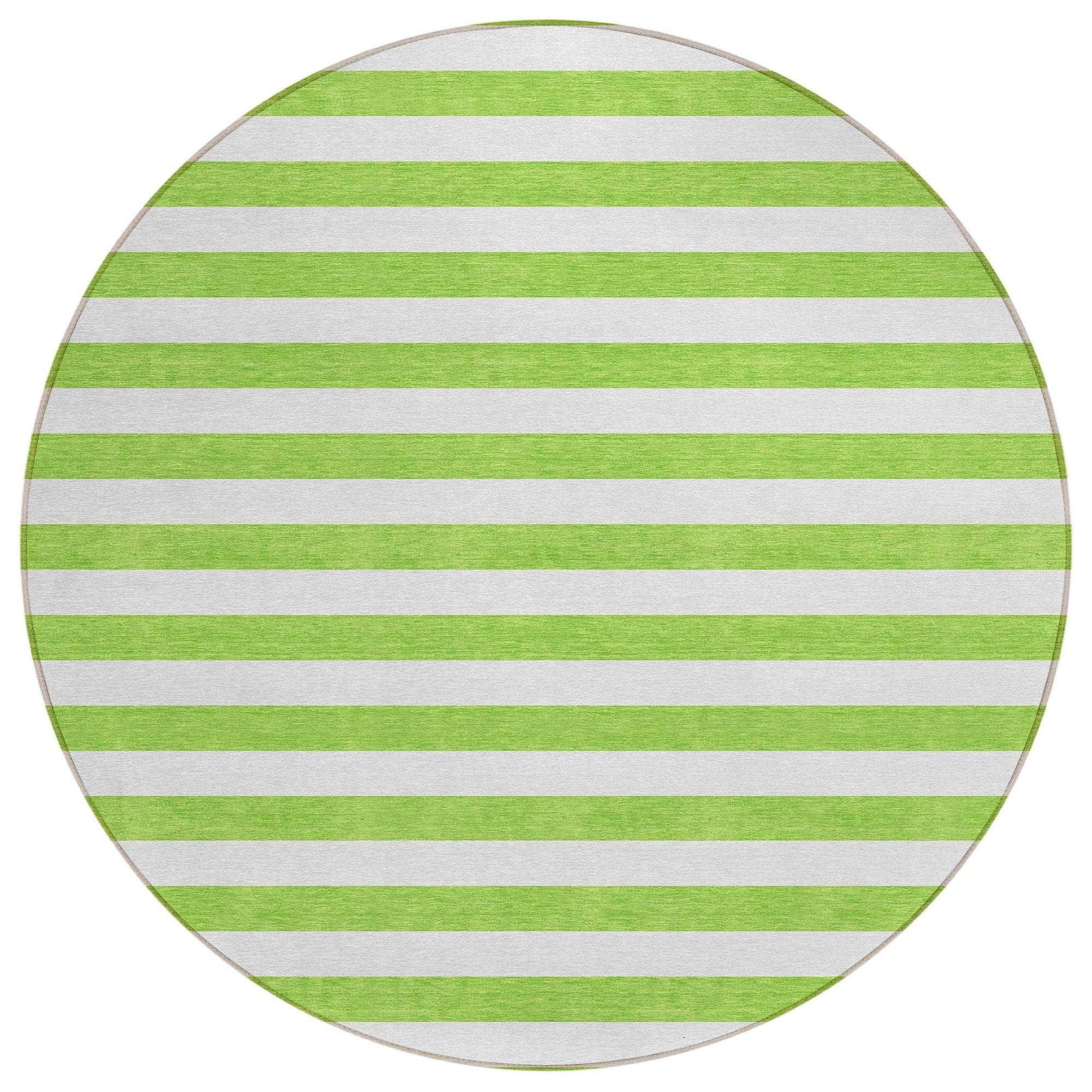 Machine Made ACN528 Lime Green Rugs