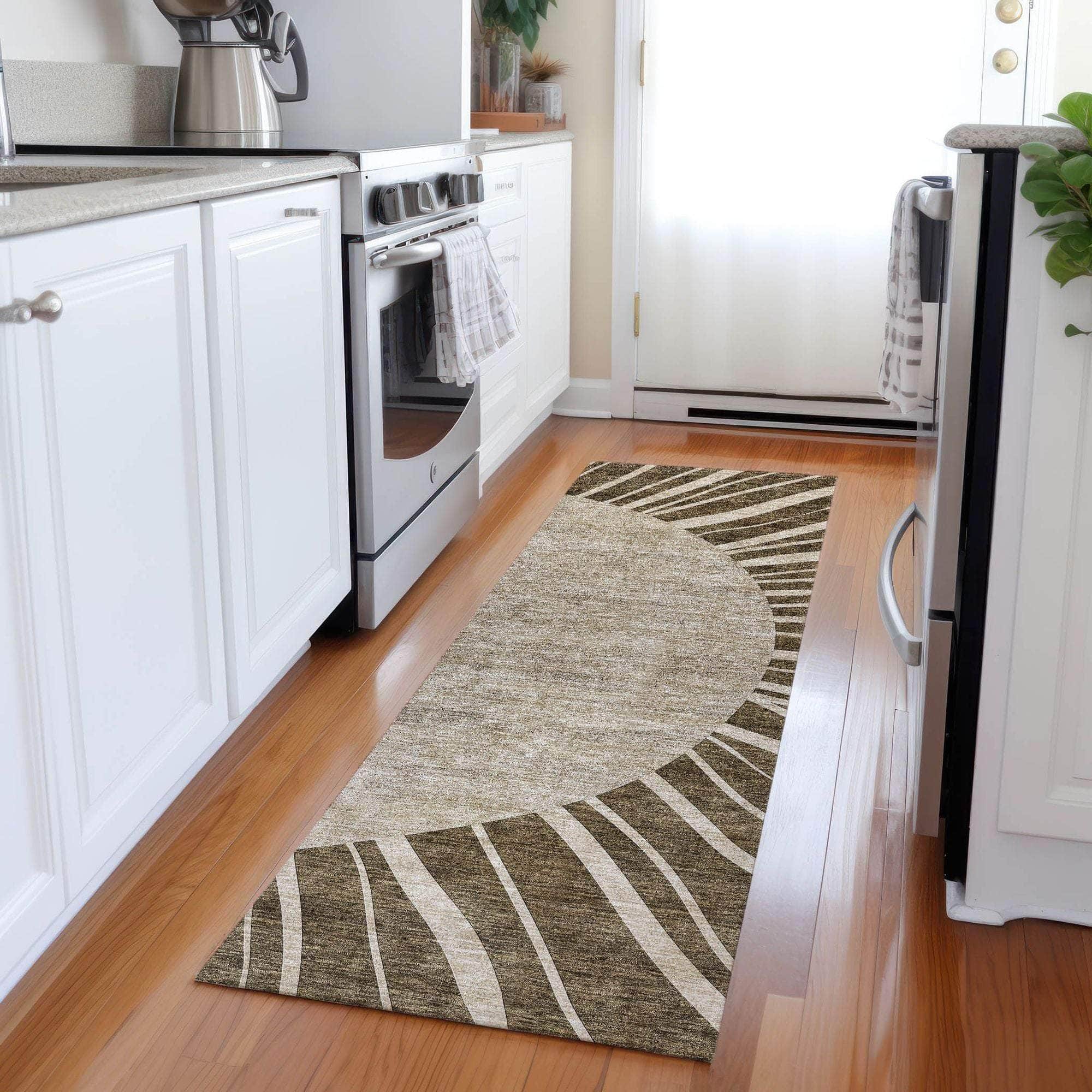 Machine Made ACN668 Brown Rugs