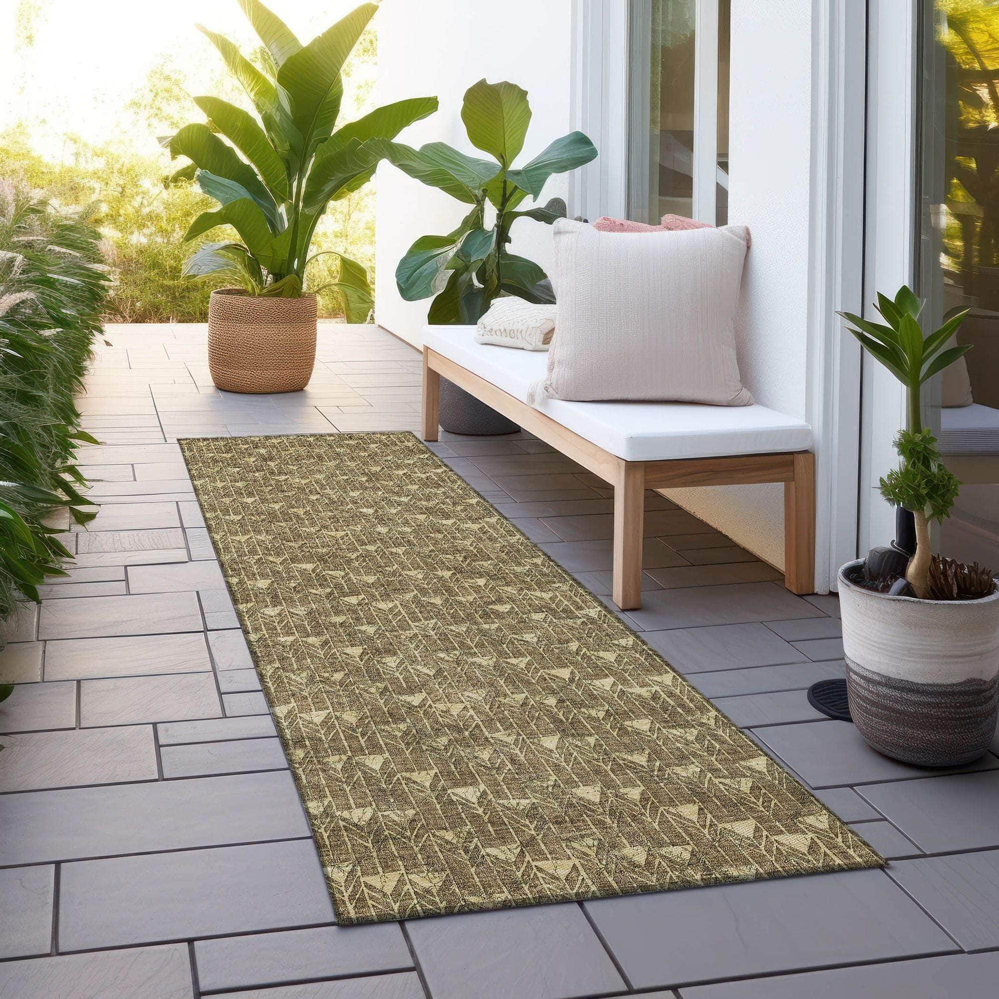 Machine Made ACN514 Brown Rugs