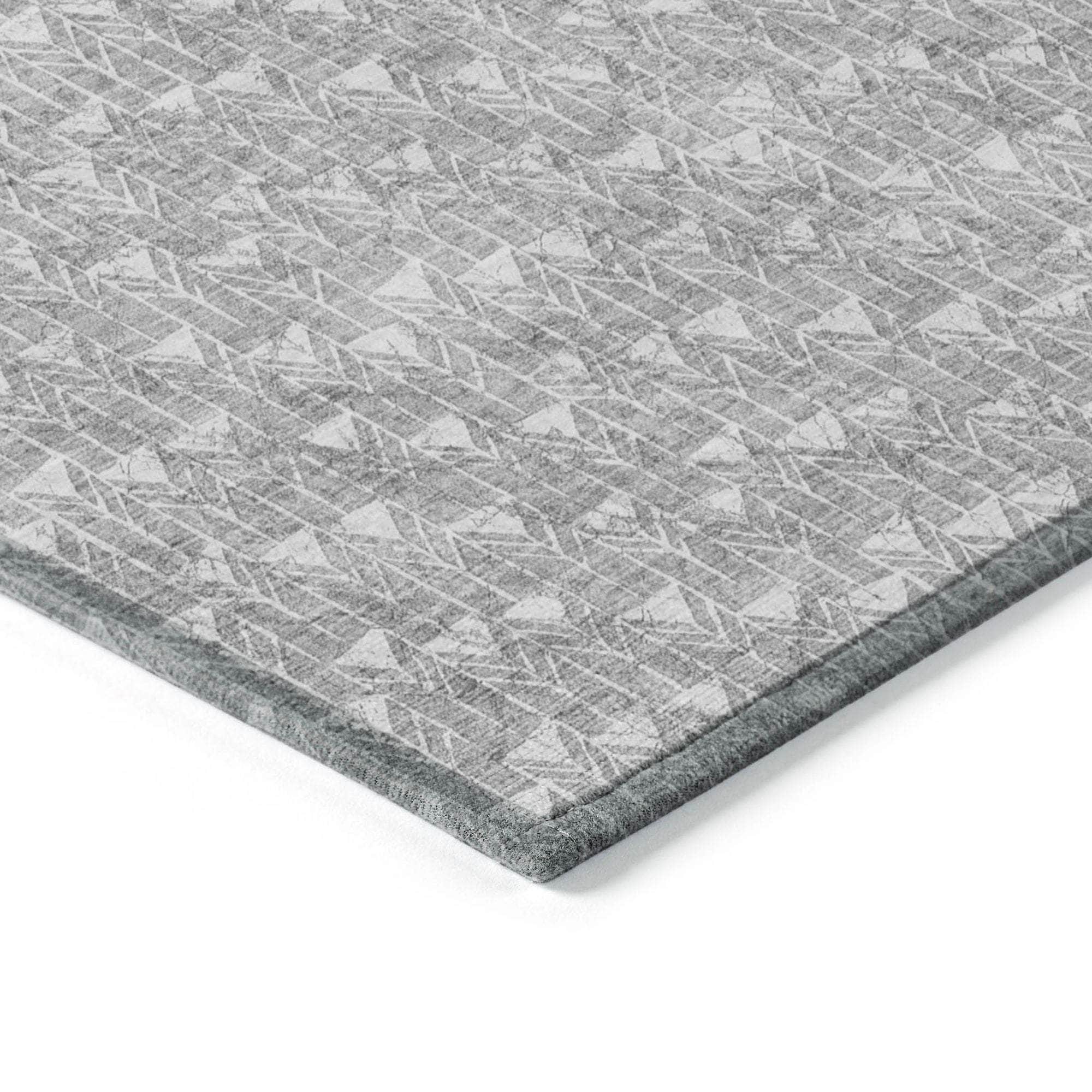 Machine Made ACN514 Gray Rugs