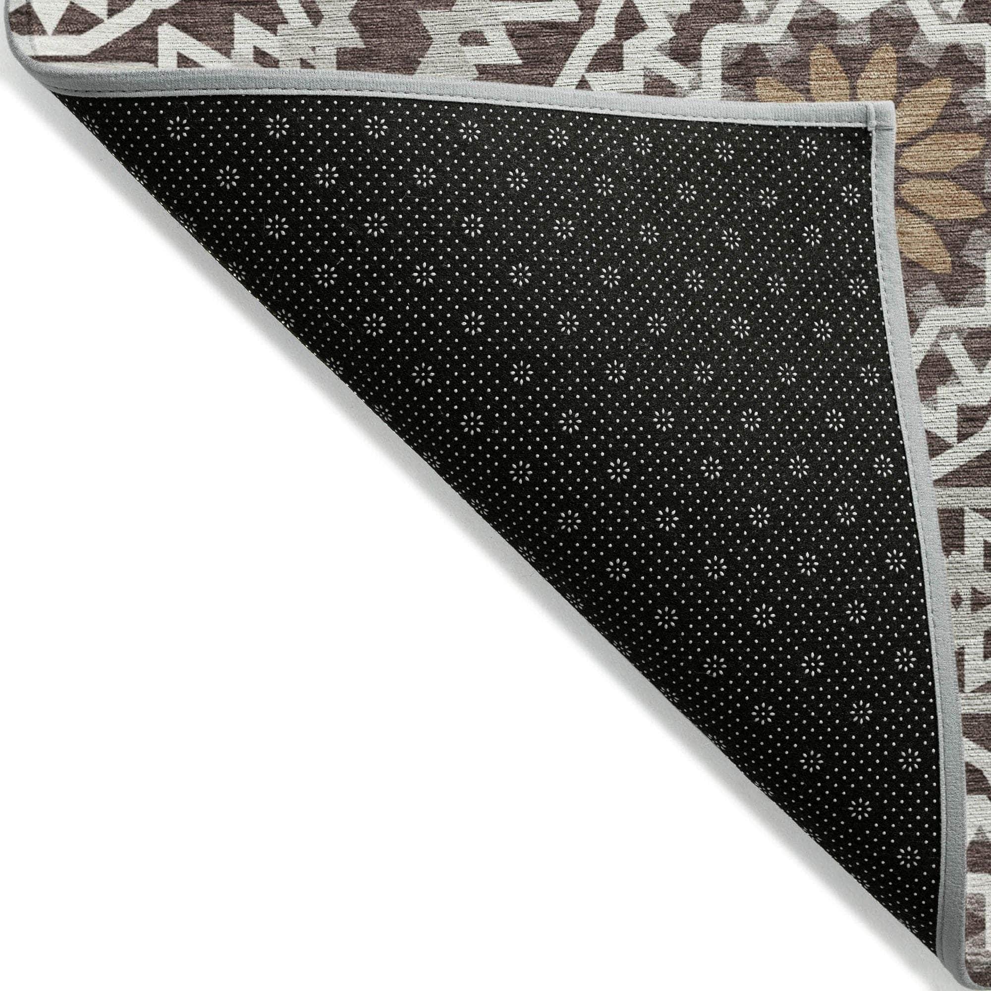 Machine Made ACN619 Chocolate Brown Rugs
