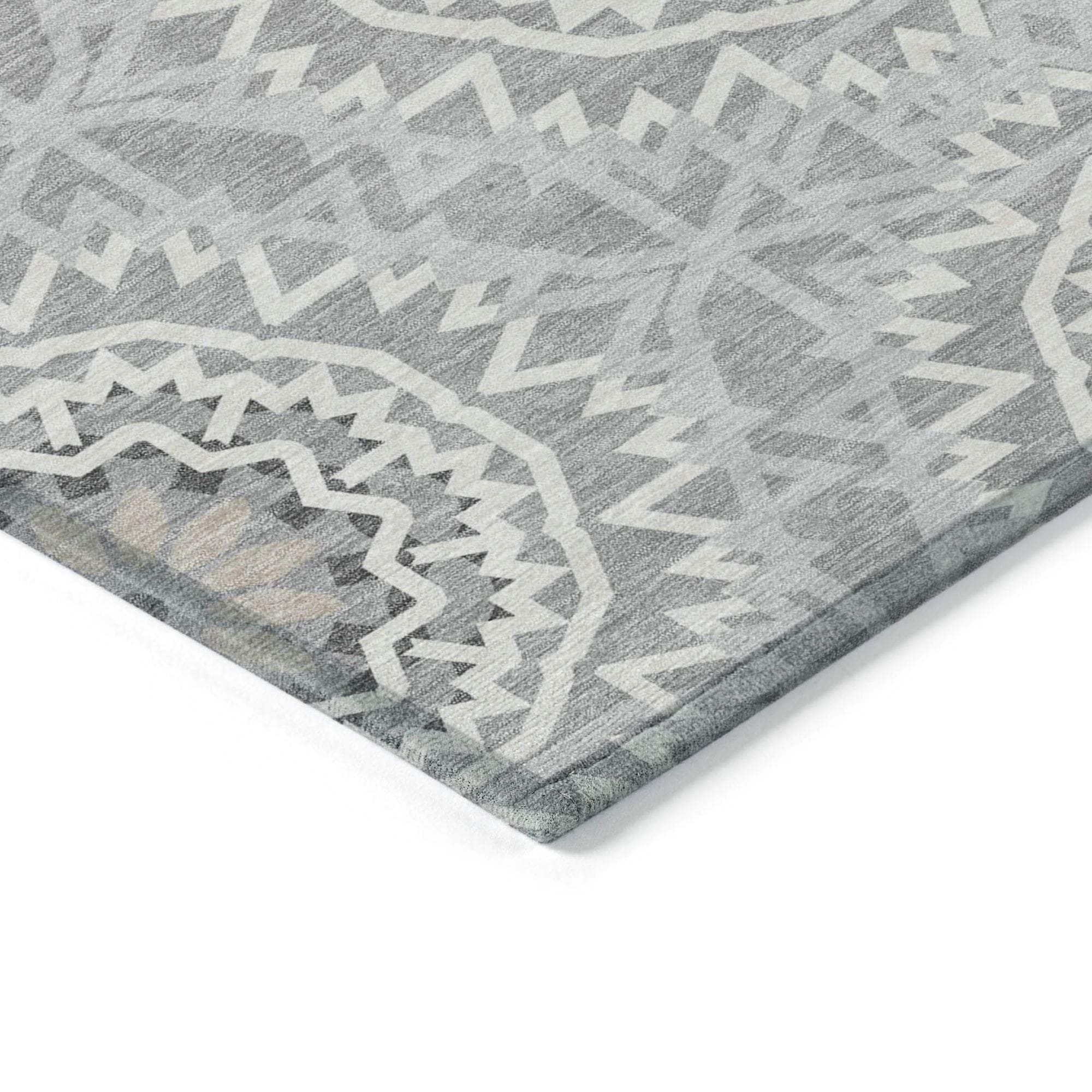 Machine Made ACN619 Gray Rugs