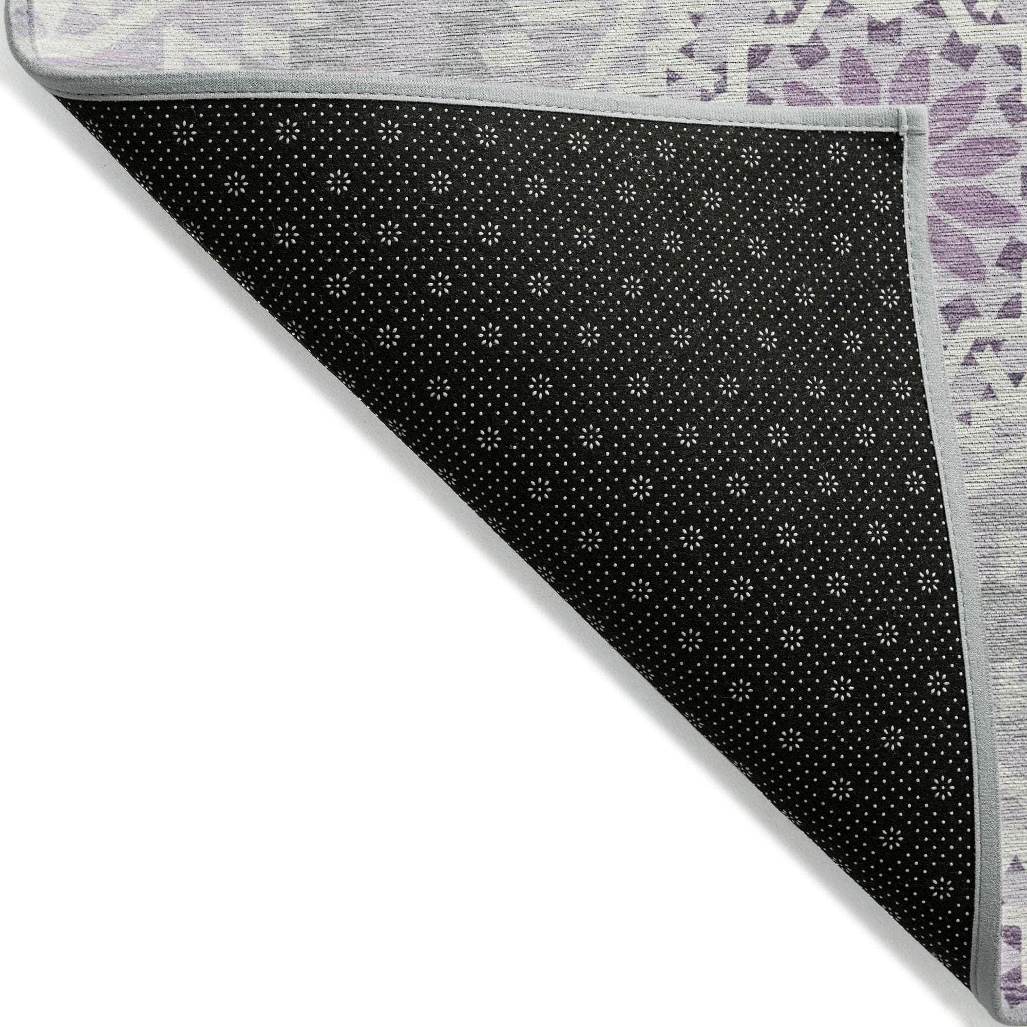 Machine Made ACN619 Lilac Purple Rugs