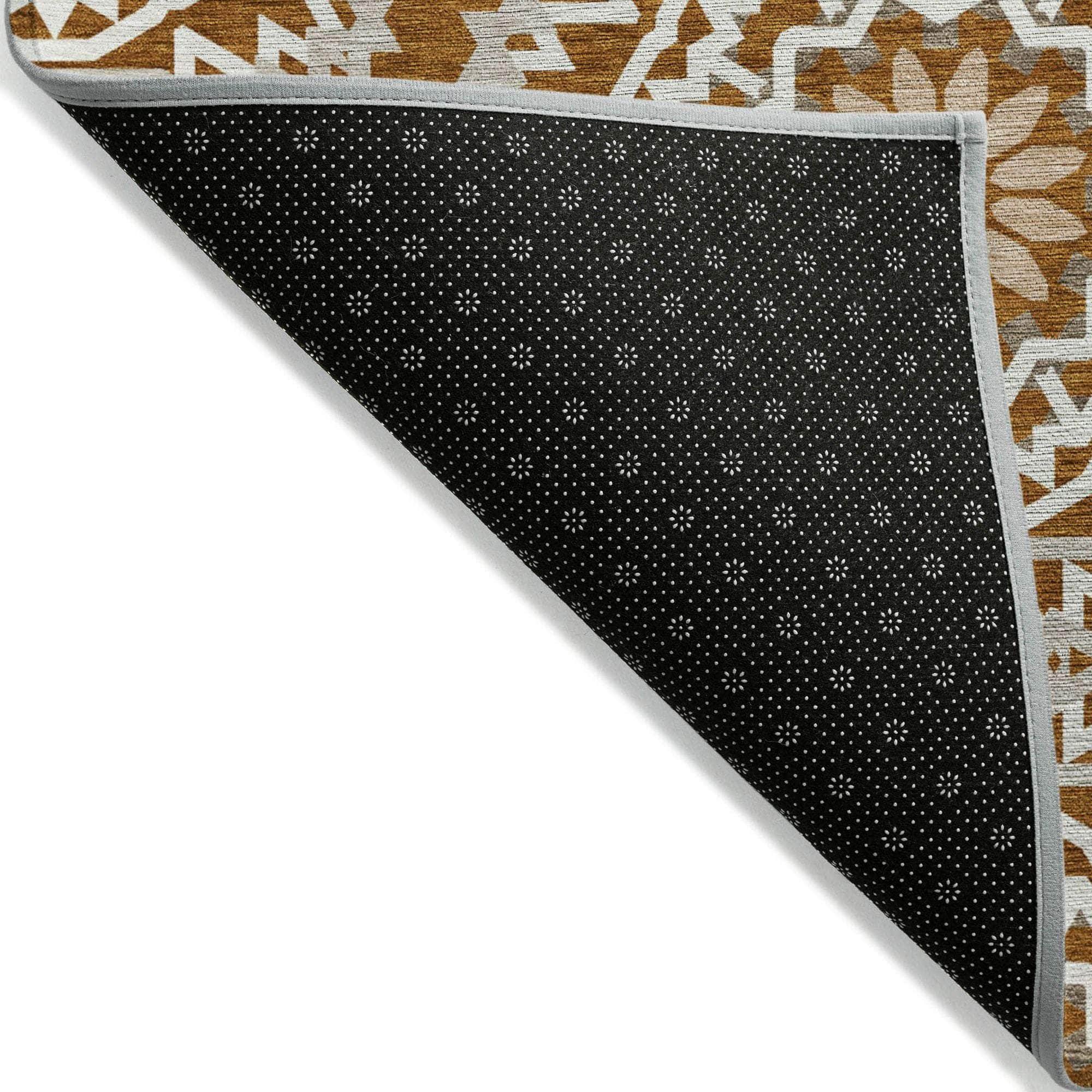 Machine Made ACN619 Paprika Orange Rugs