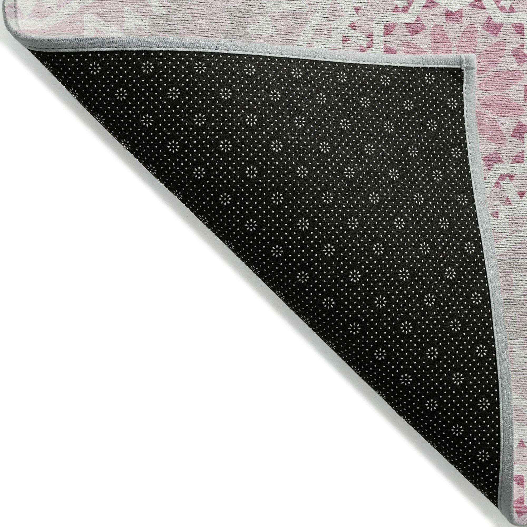 Machine Made ACN619 Pink Rugs