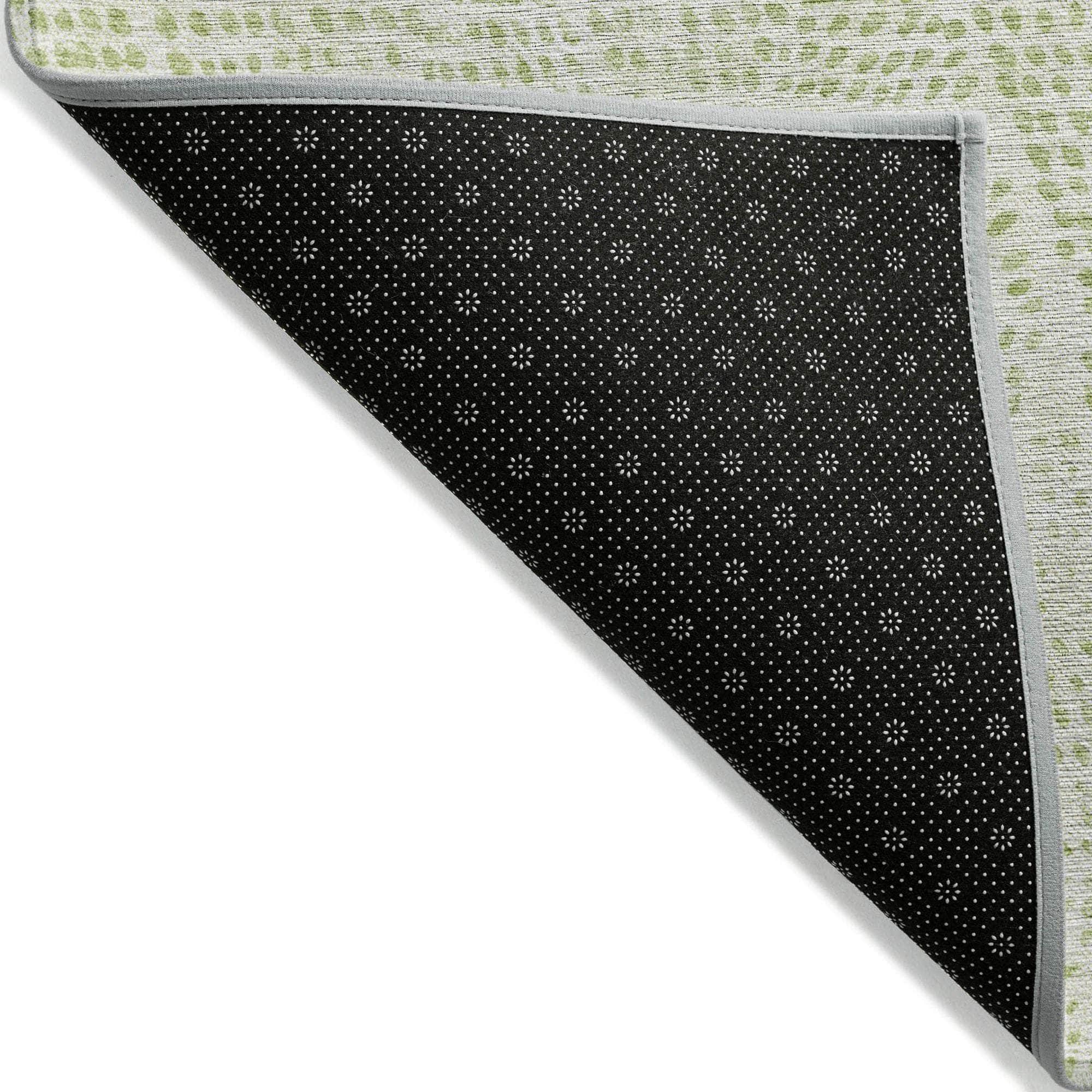 Machine Made ACN591 Aloe Green Rugs