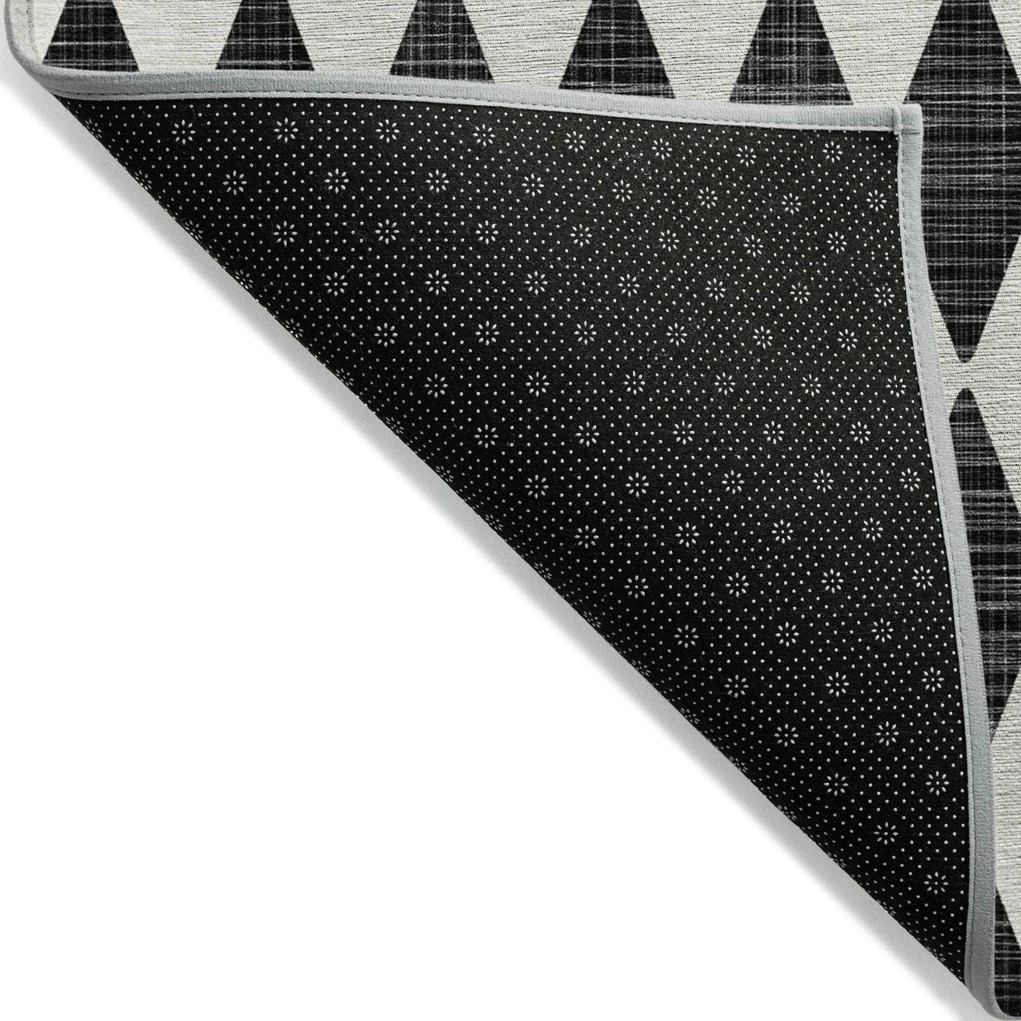 Machine Made ACN578 Black Rugs