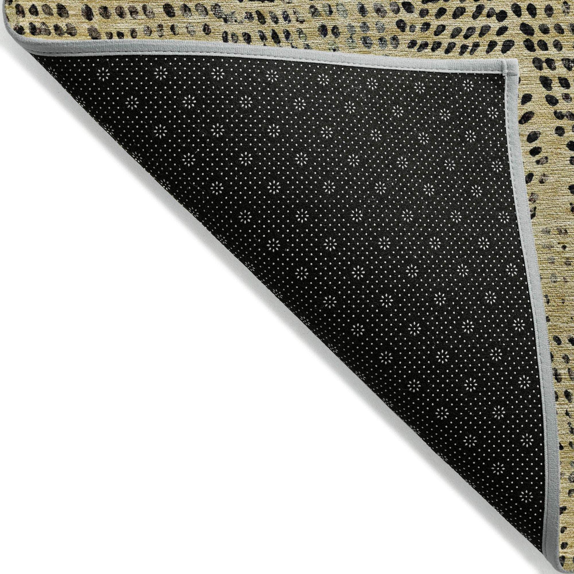 Machine Made ACN591 Gold Rugs