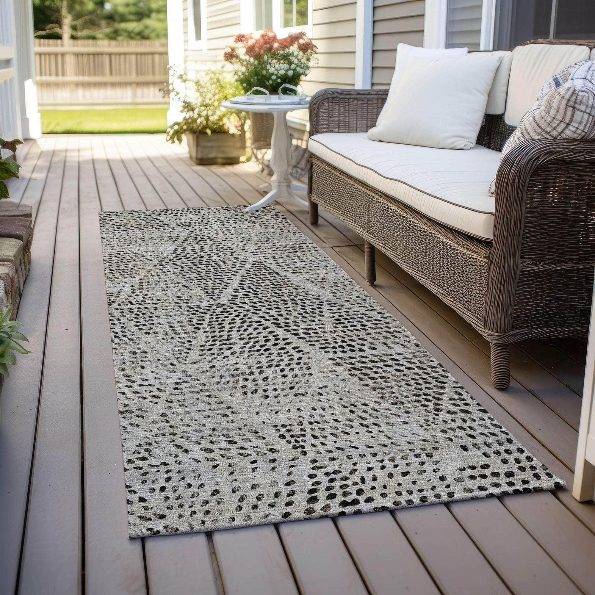 Machine Made ACN591 Gray Rugs
