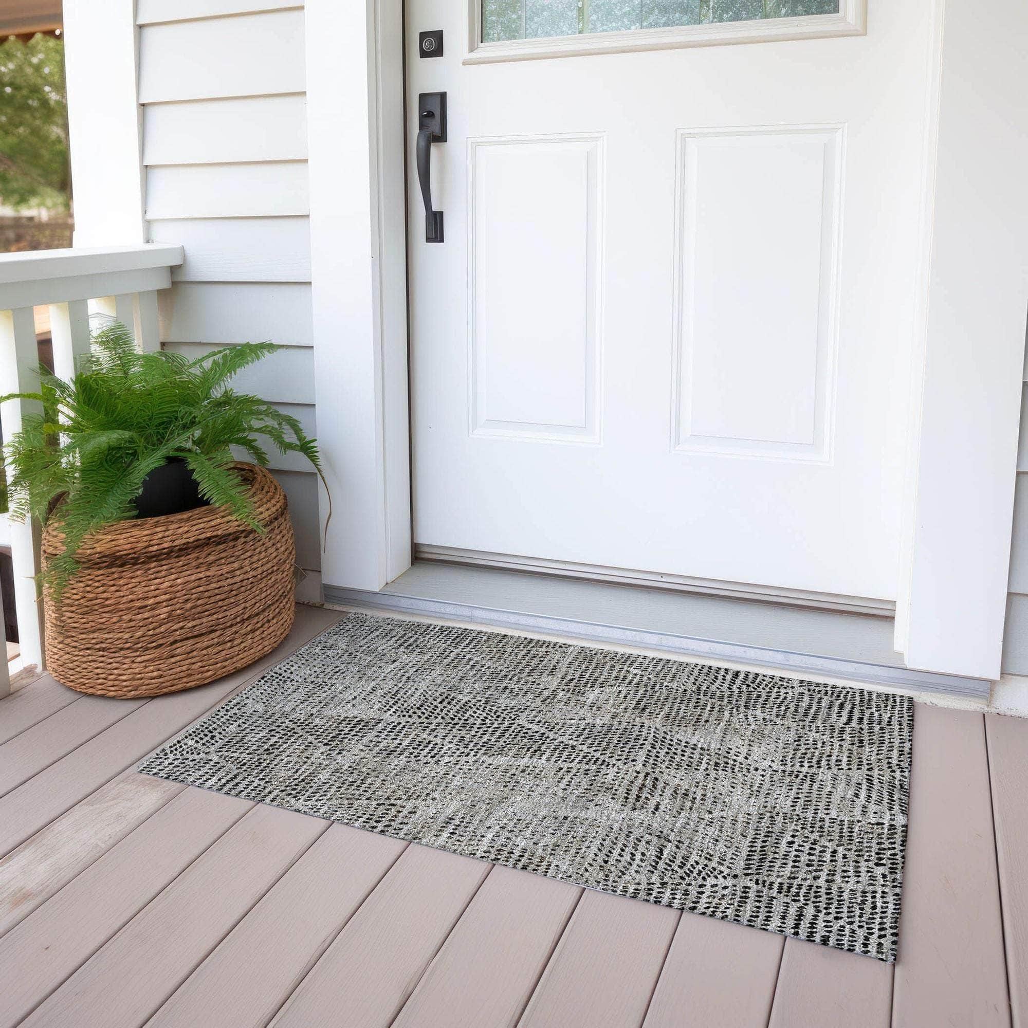 Machine Made ACN591 Gray Rugs