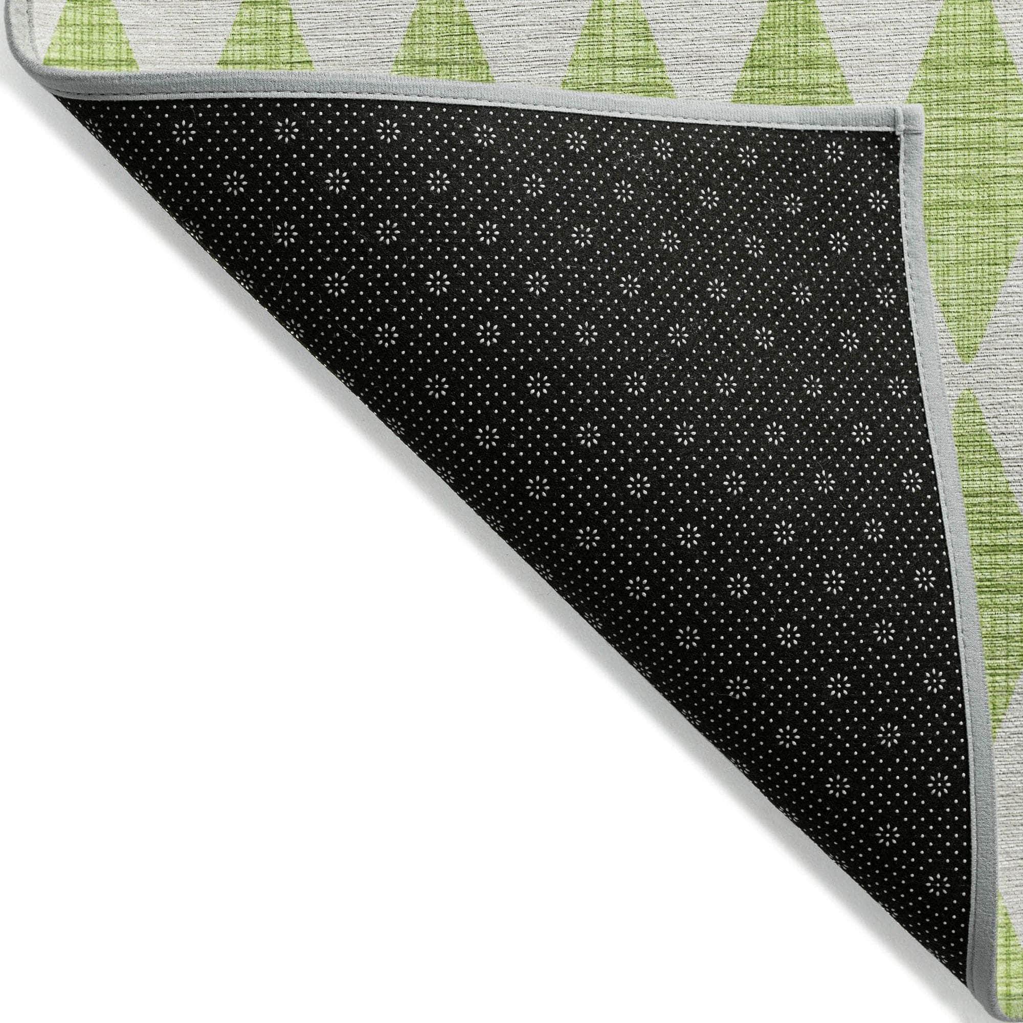 Machine Made ACN578 Lime Green Rugs