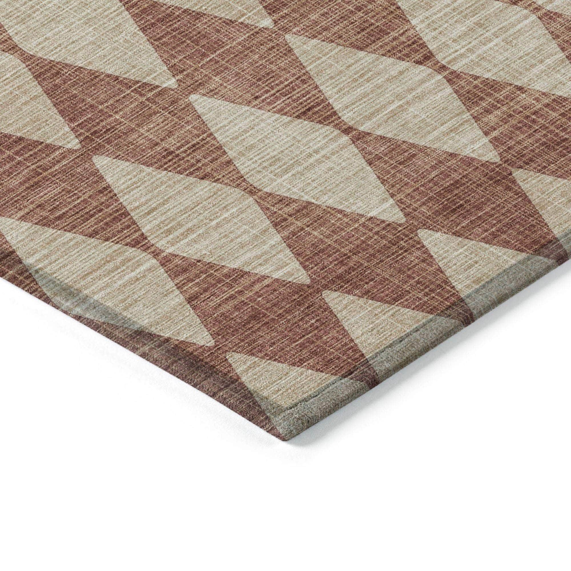 Machine Made ACN578 Paprika Orange Rugs