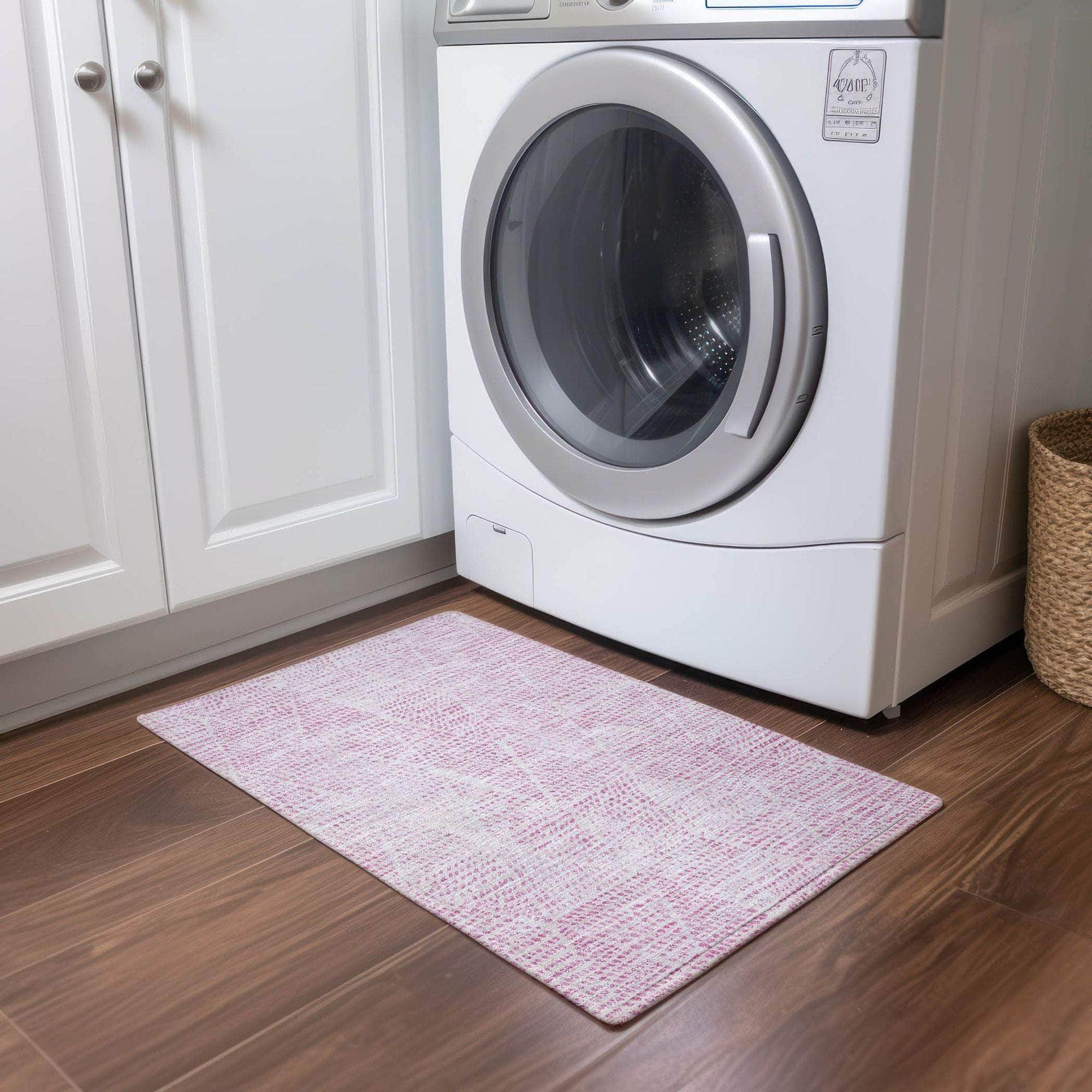 Machine Made ACN591 Pink Rugs