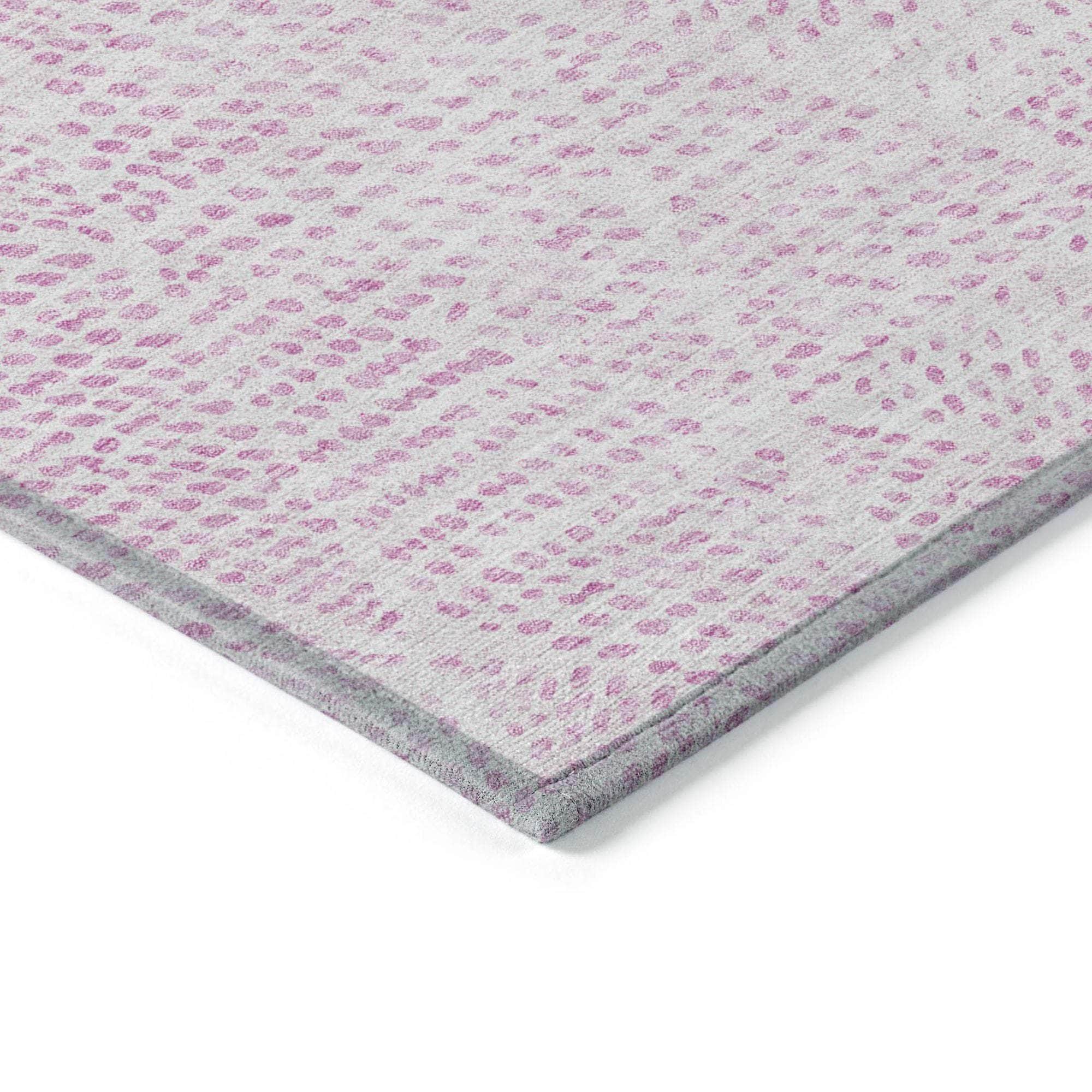 Machine Made ACN591 Pink Rugs