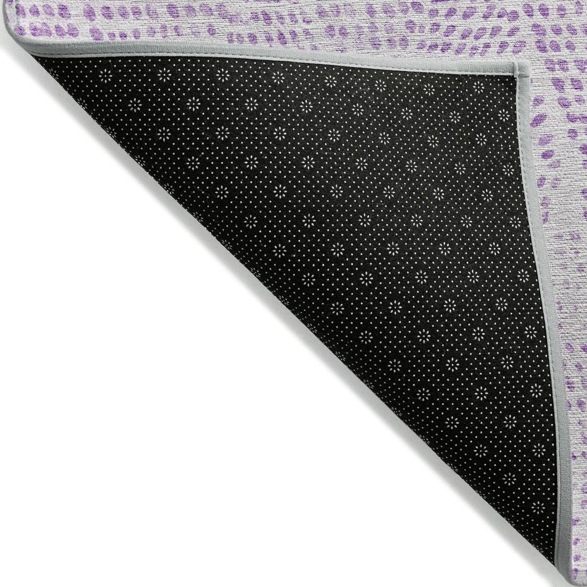 Machine Made ACN591 Purple Rugs