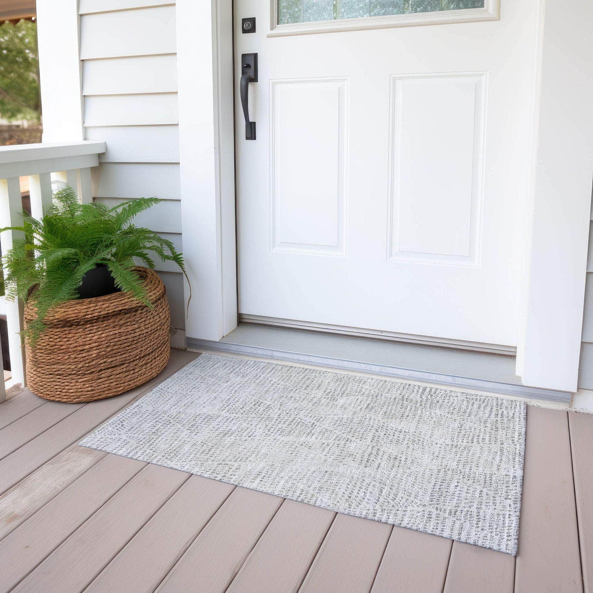 Machine Made ACN591 Silver Gray Rugs