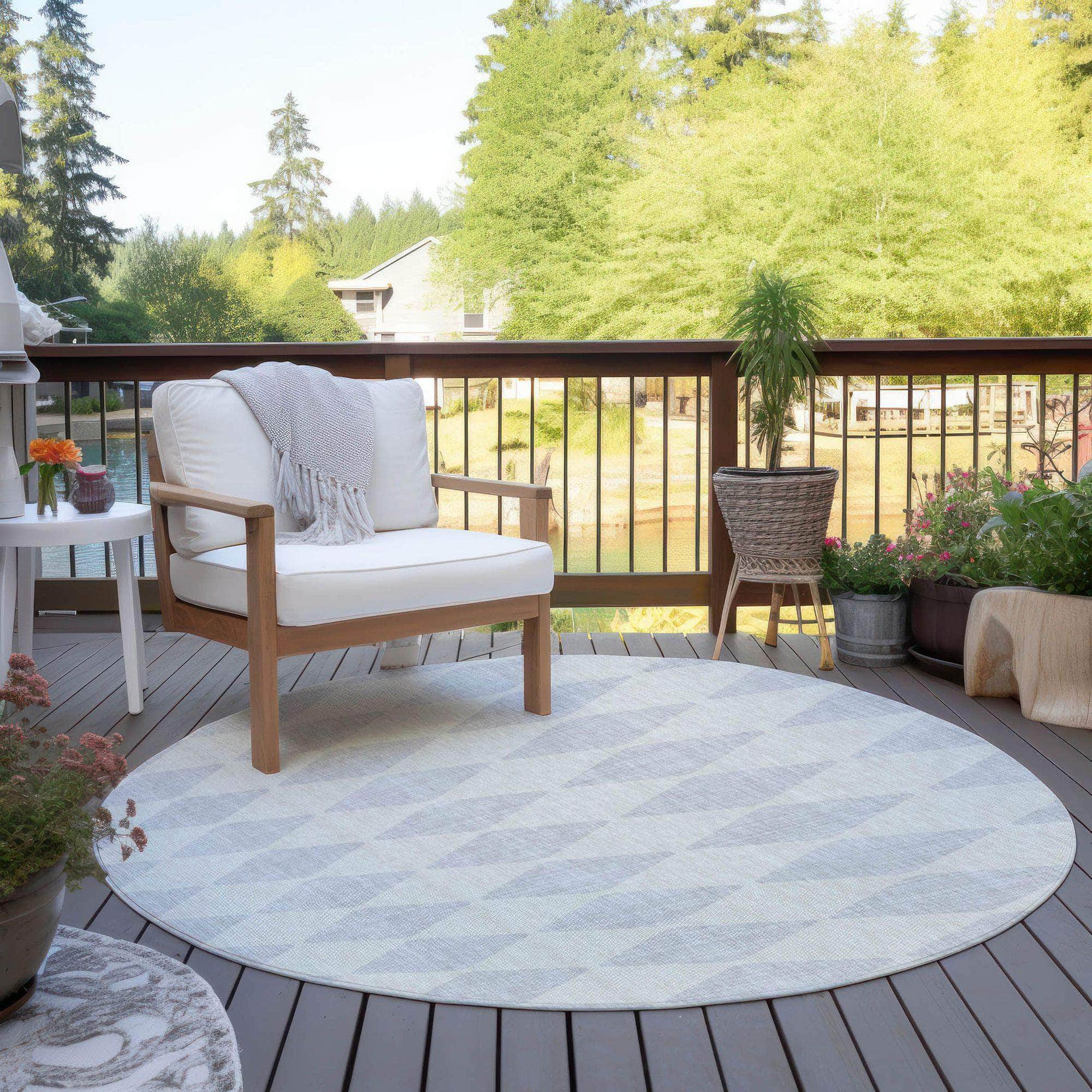 Machine Made ACN578 Silver Gray Rugs