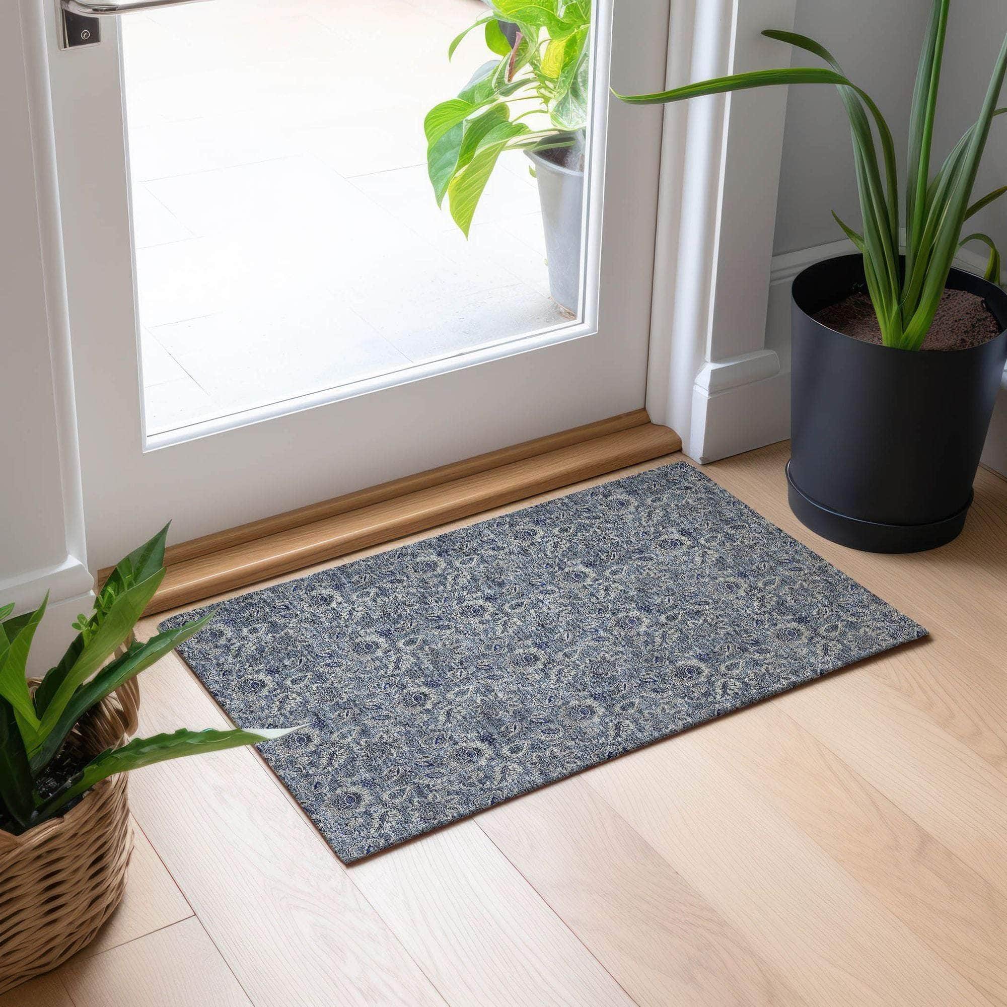 Machine Made ACN661 Blue Rugs #color_blue