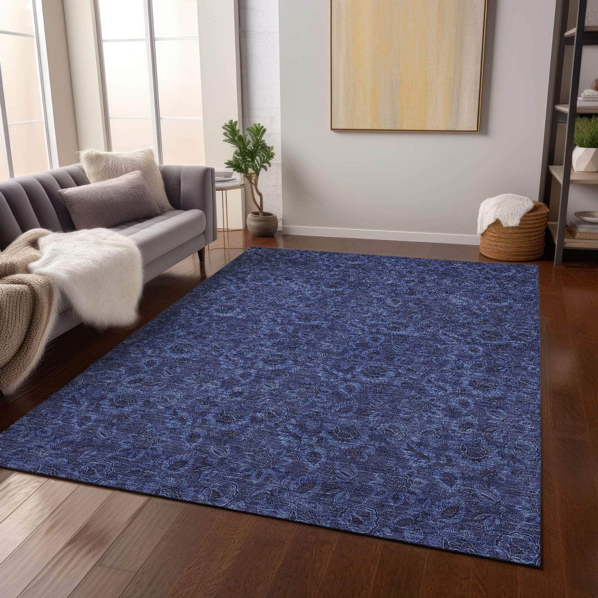Machine Made ACN661 Navy Blue Rugs #color_navy blue