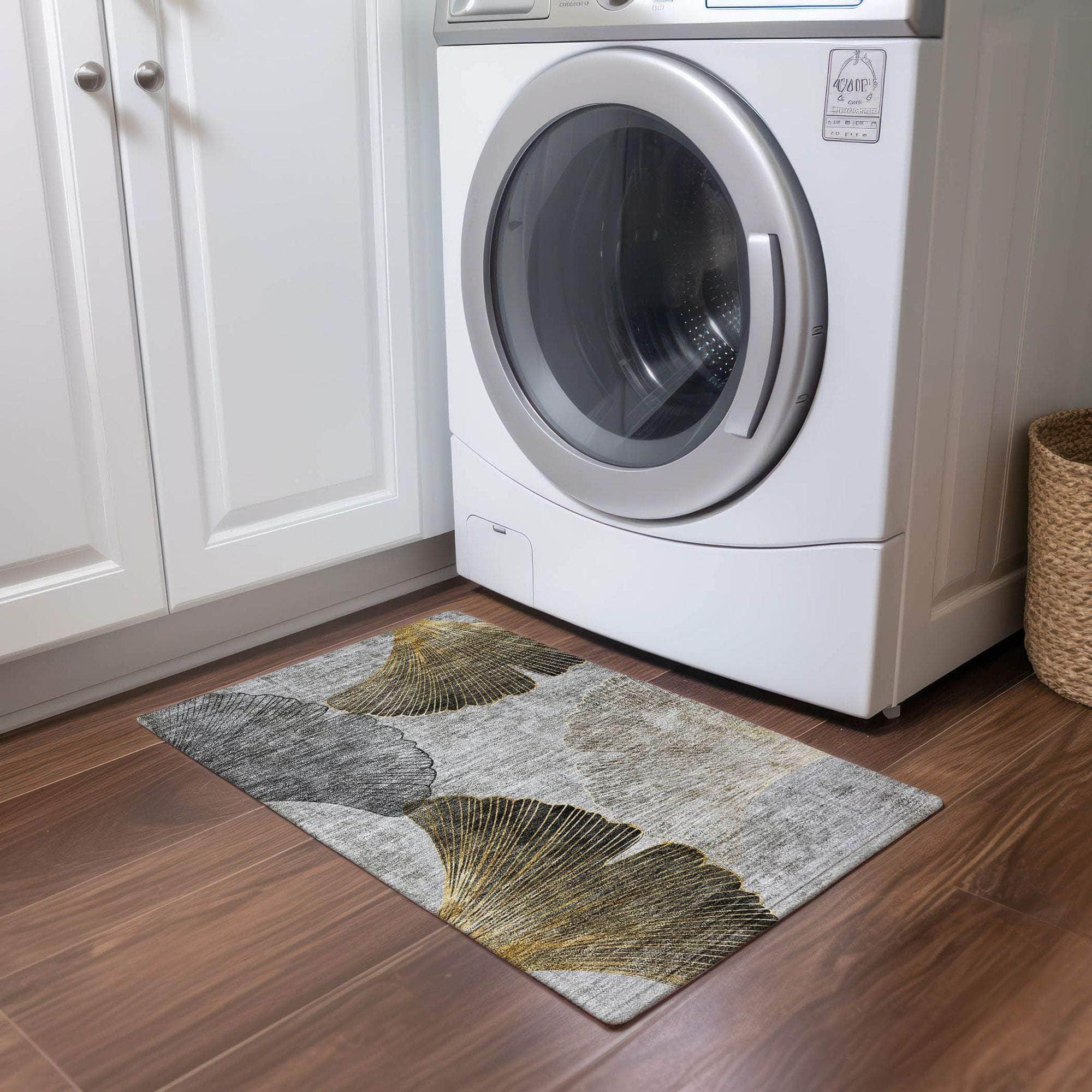 Machine Made ACN626 Gray Rugs