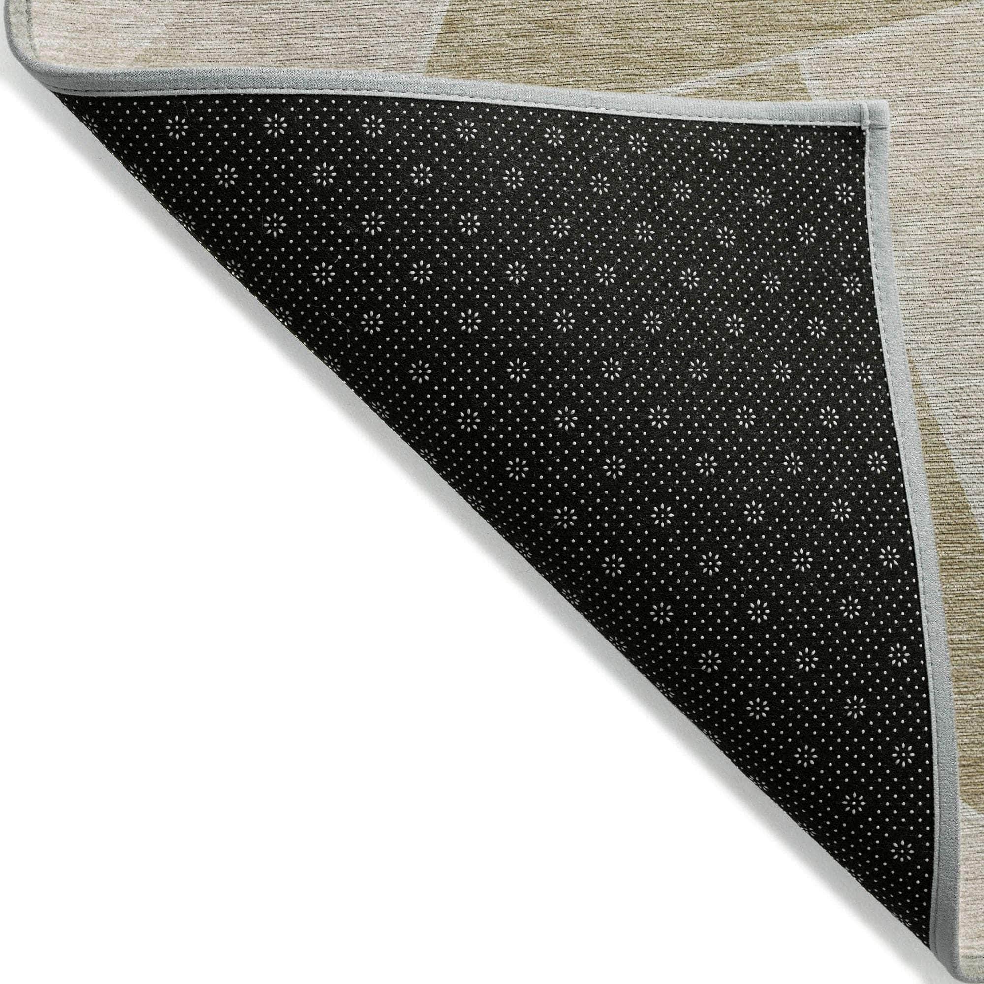 Machine Made ACN636 Beige Brown Rugs