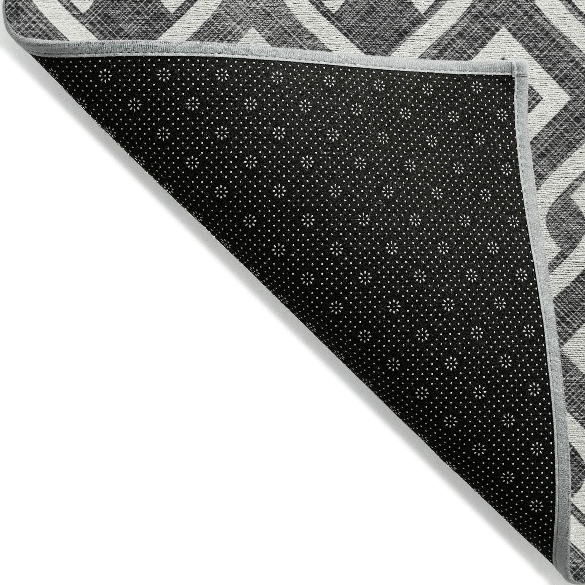Machine Made ACN621 Black Rugs