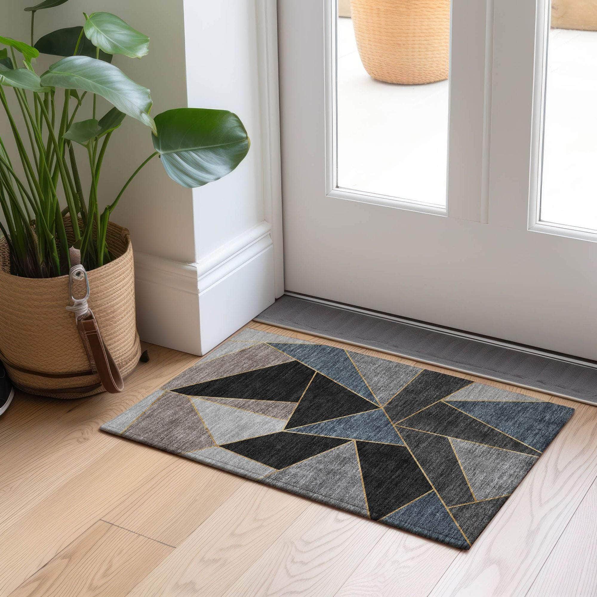 Machine Made ACN636 Blue Rugs #color_blue