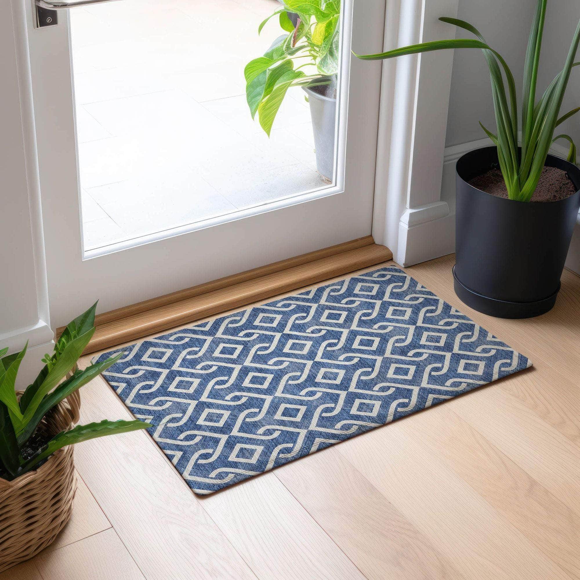 Machine Made ACN621 Blue Rugs #color_blue