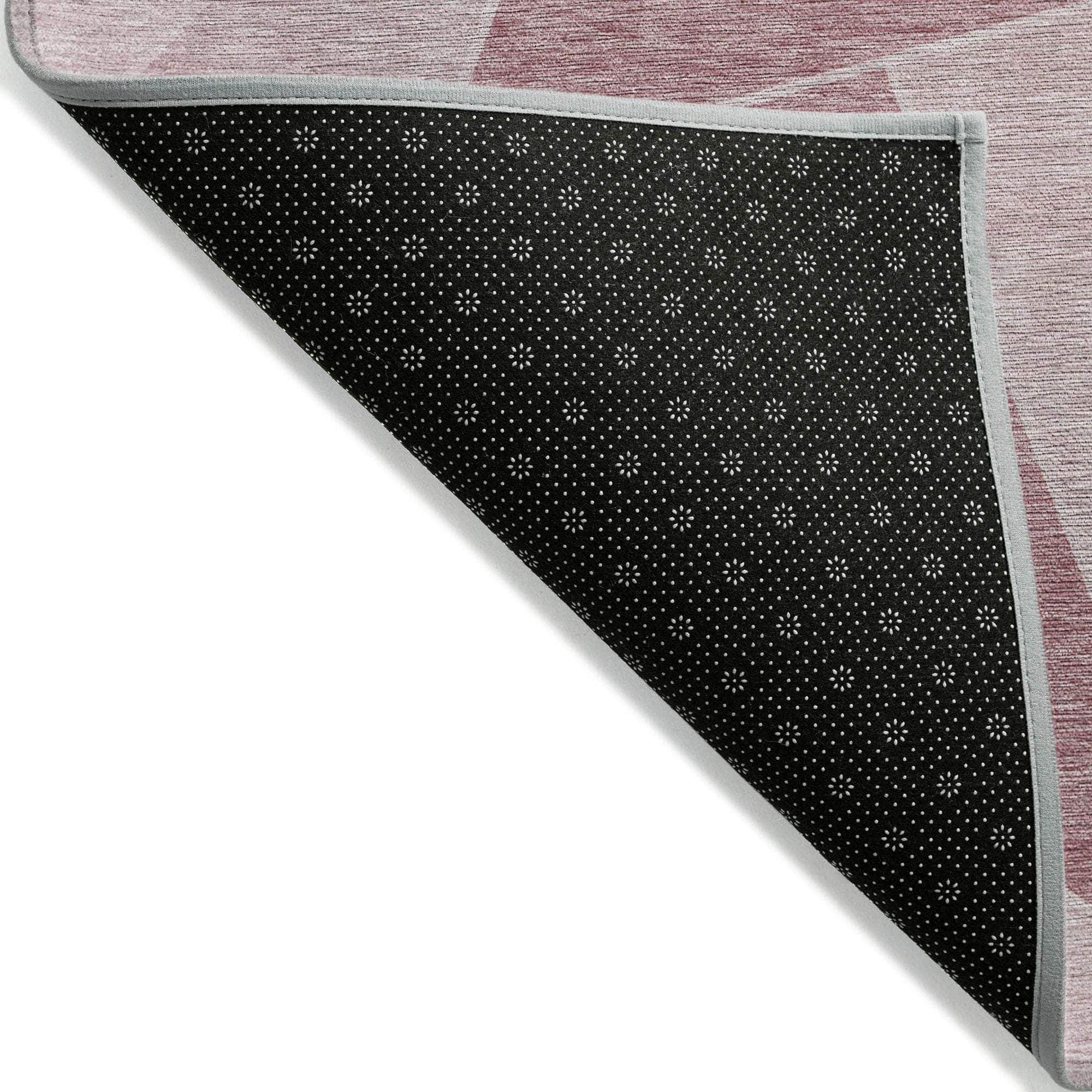 Machine Made ACN636 Blush Pink Rugs