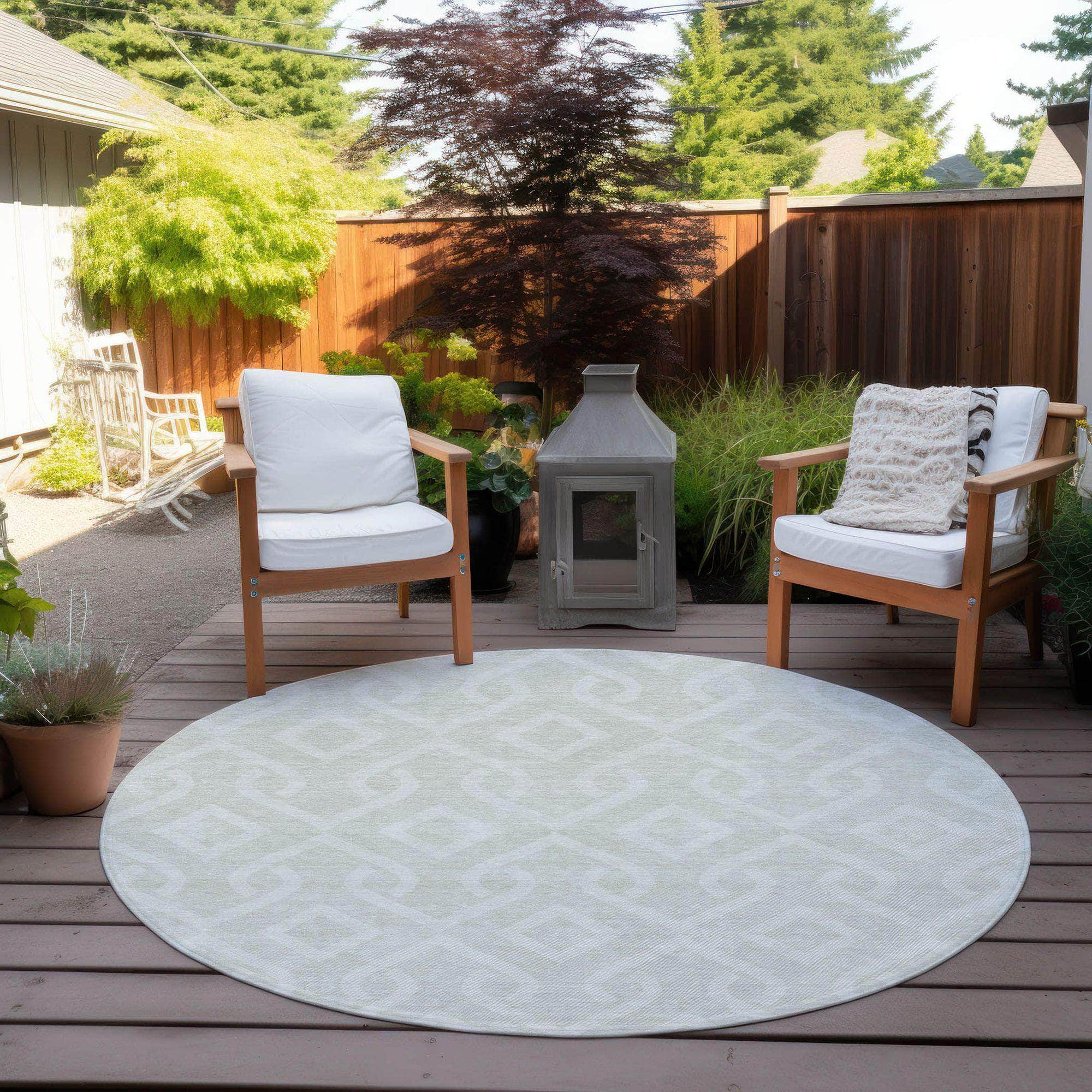 Machine Made ACN621 Ivory Rugs