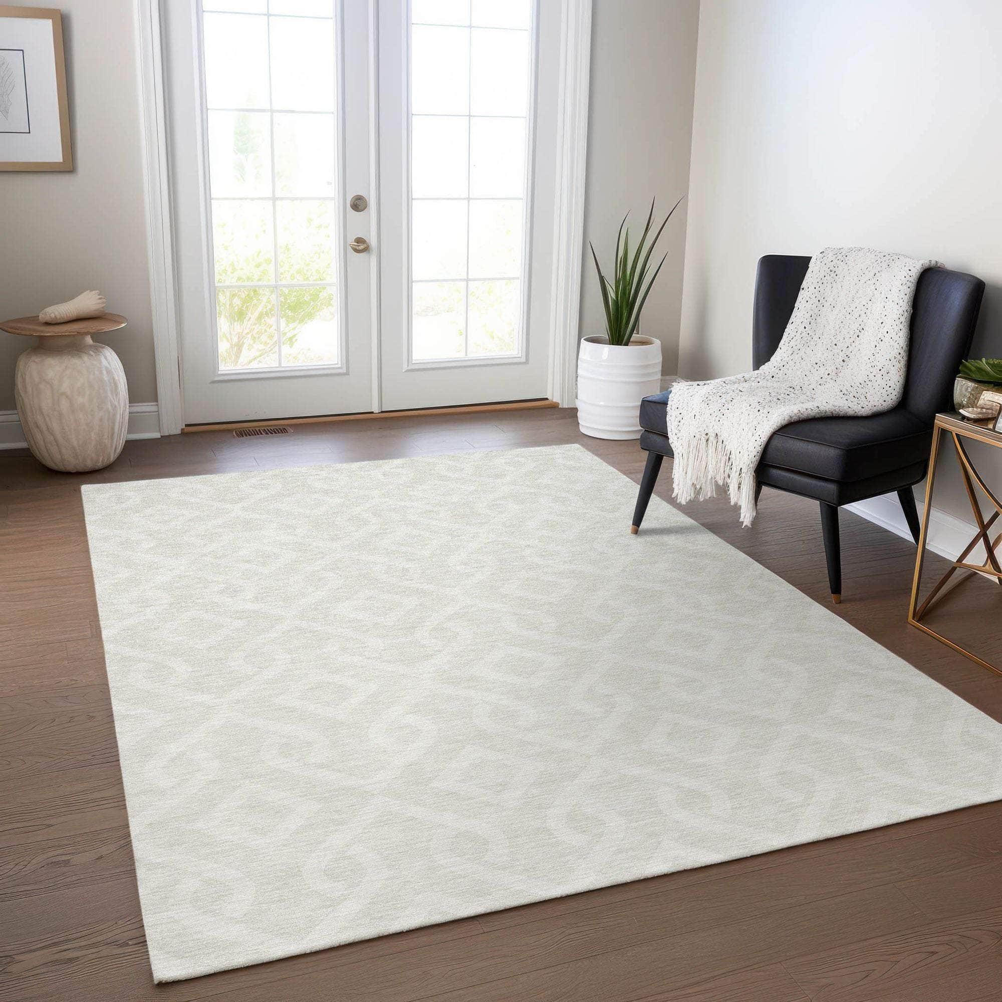 Machine Made ACN621 Ivory Rugs